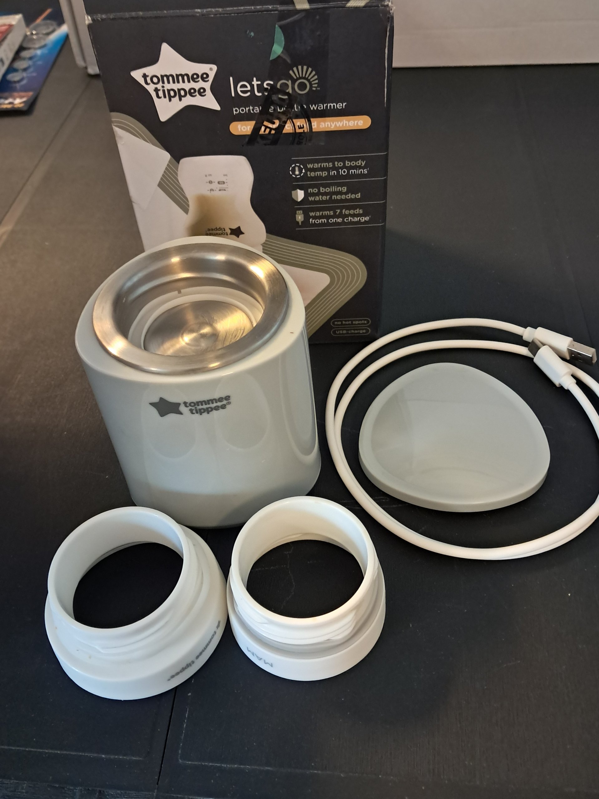 Tommee Tippee LetsGo Draagbare Flessenwarmer – Zo goed als nieuw image 2