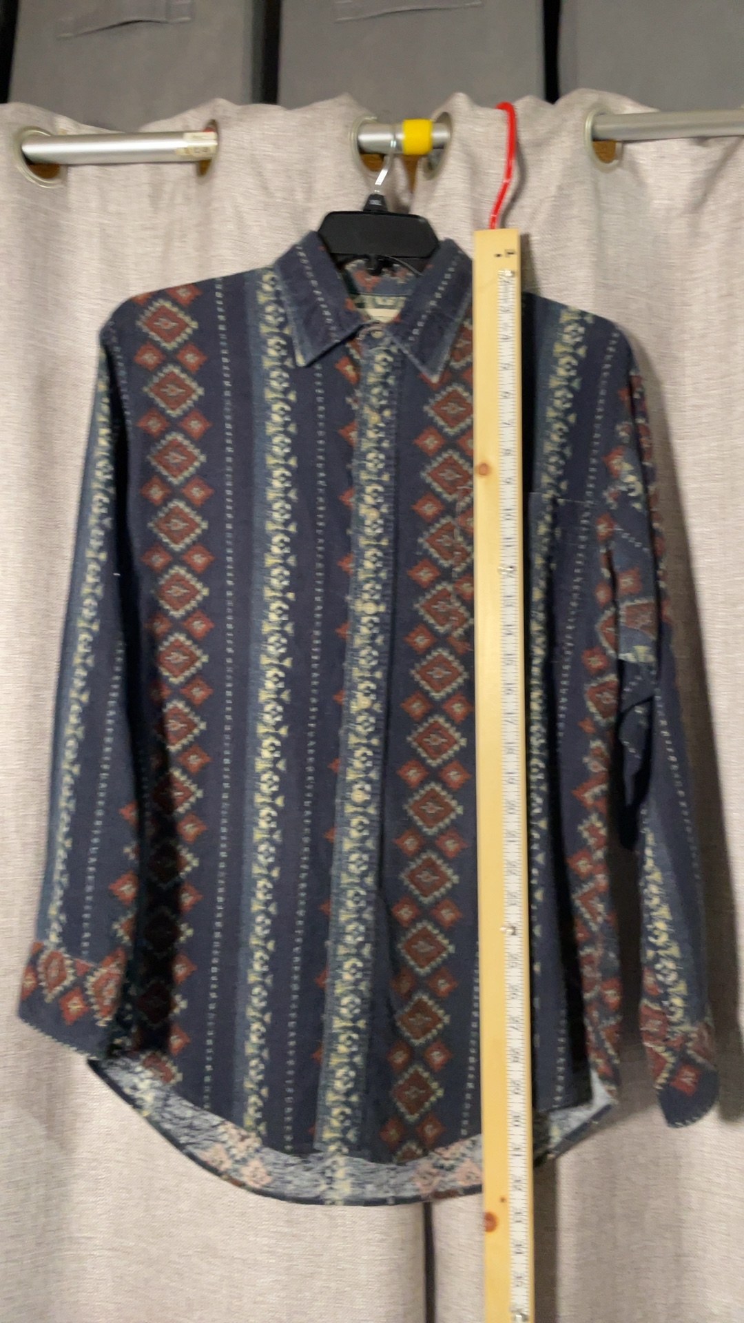 Northwest Territory Men's Navy & Red Patterned Cotton Shirt Medium image 7