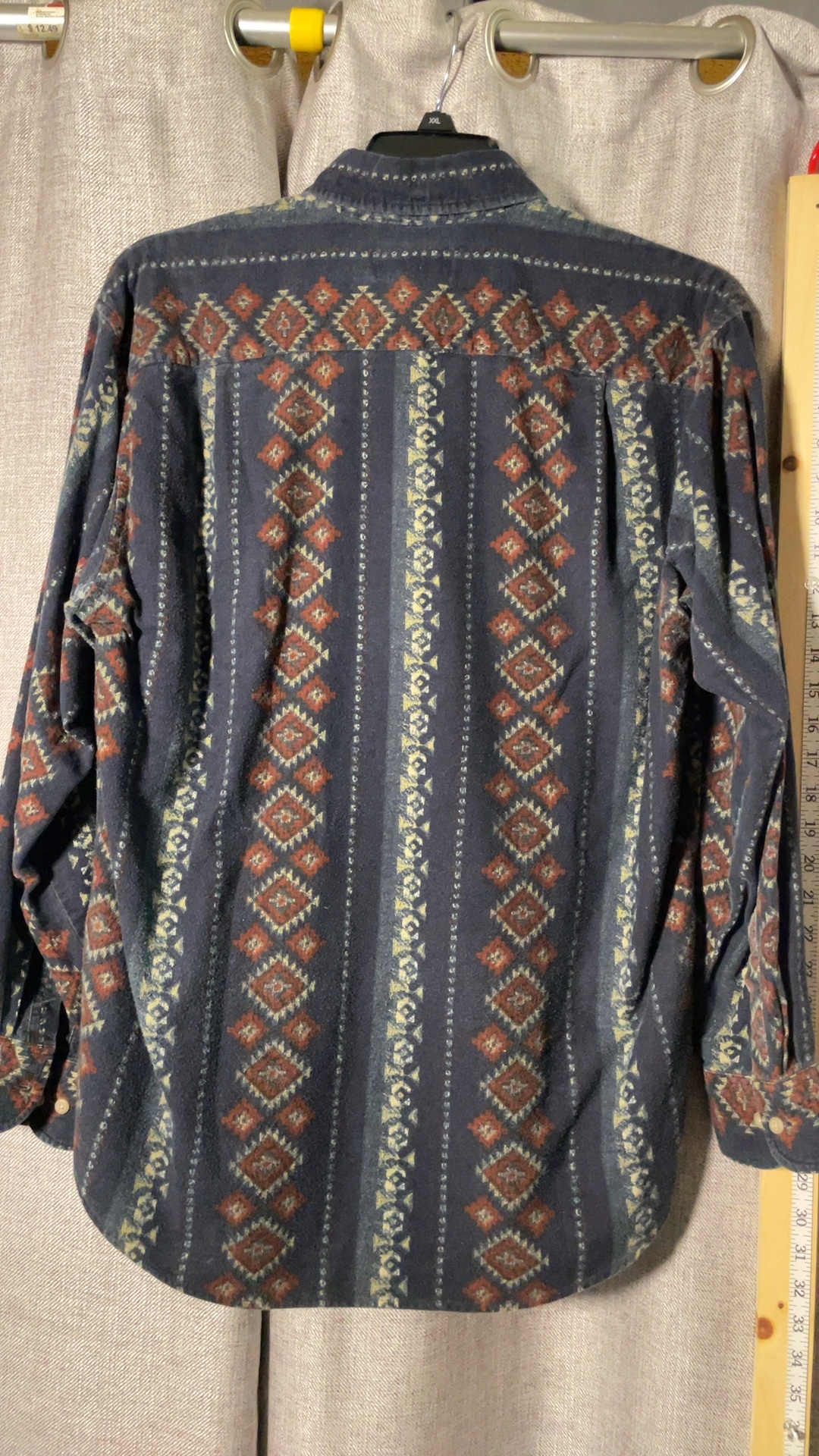Northwest Territory Men's Navy & Red Patterned Cotton Shirt Medium image 8