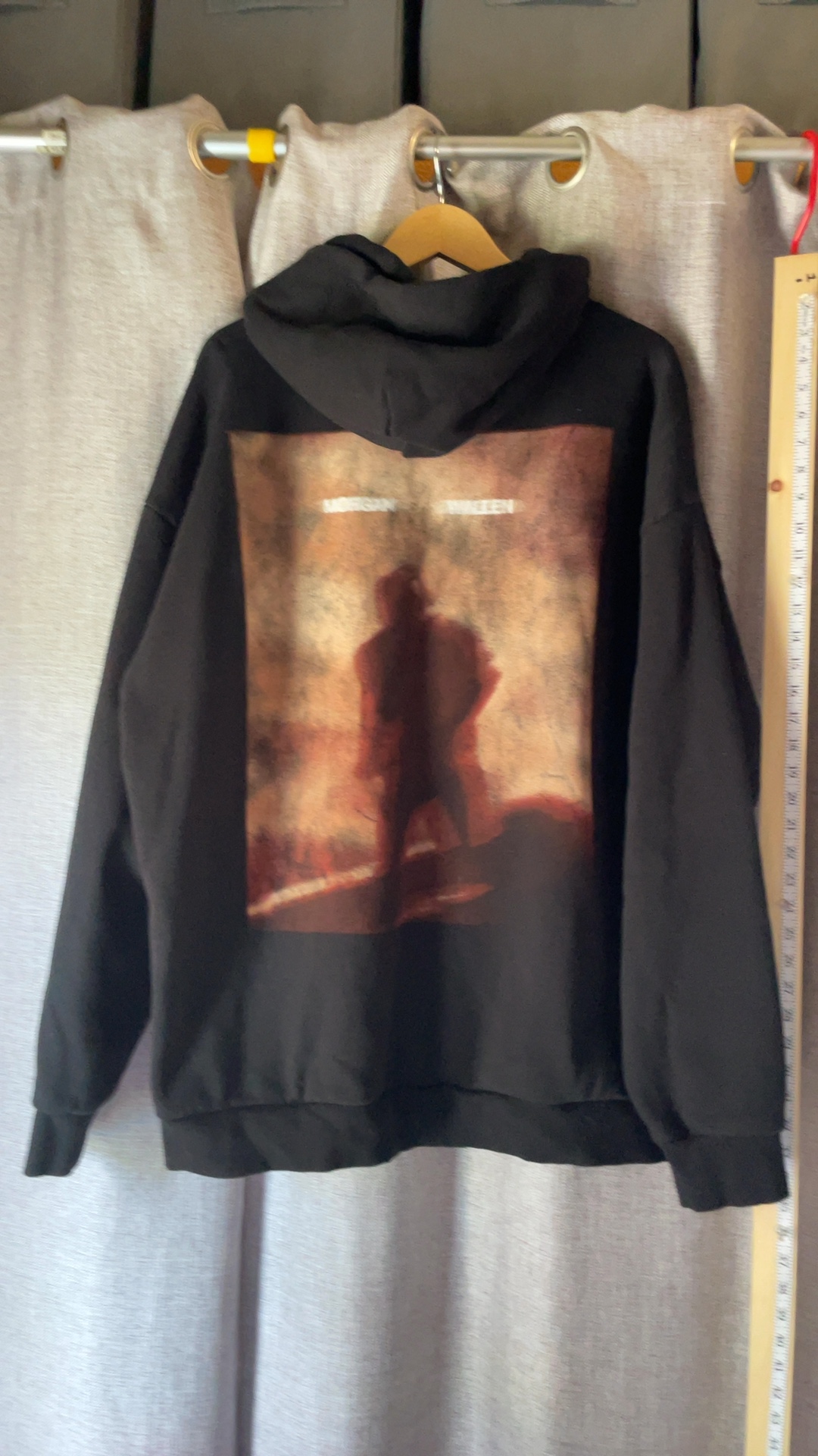 Morgan Wallen Black Graphic Pullover Hoodie Front and Back 3XL image 4
