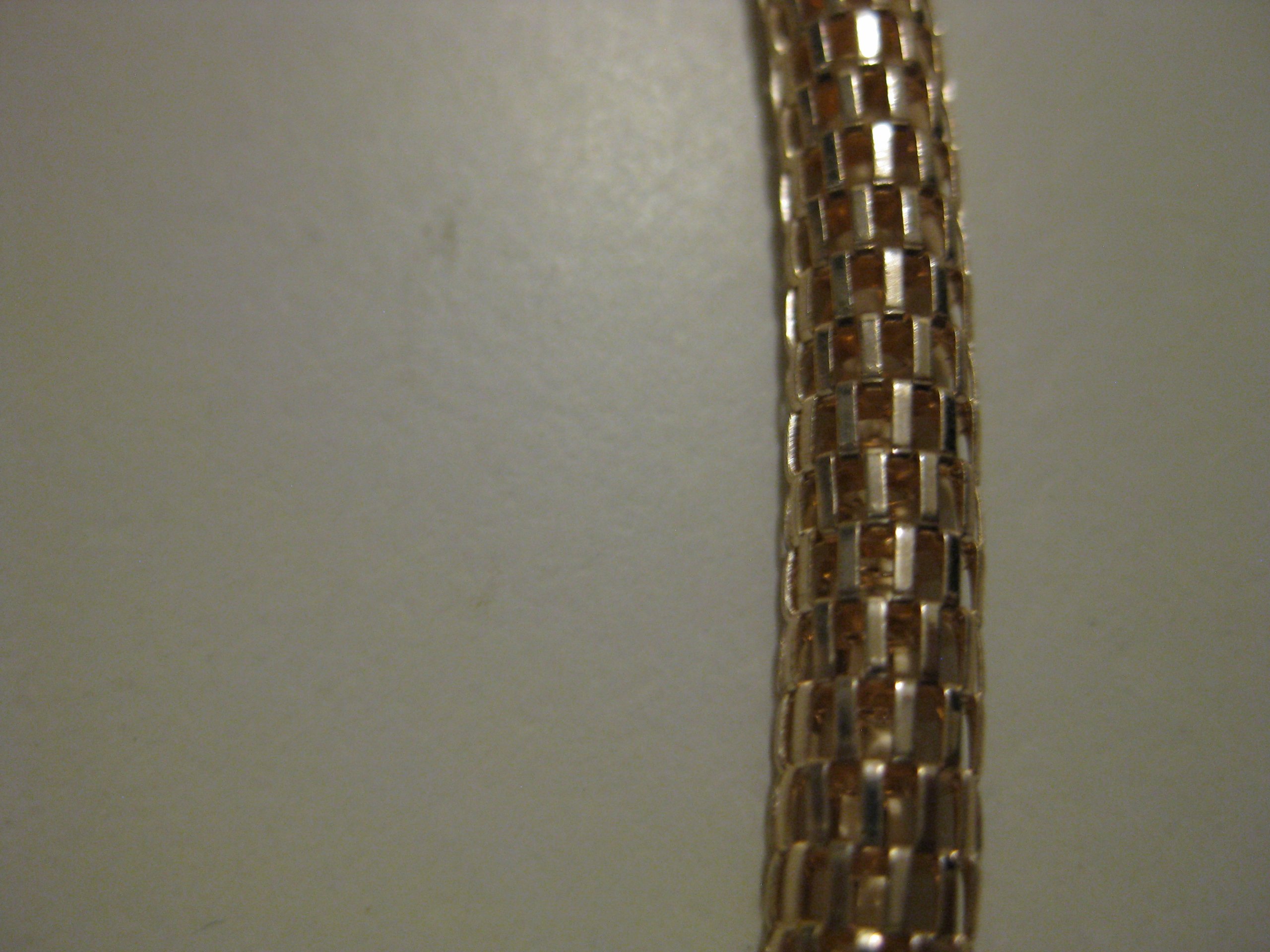 Flame Gold Tone Beaded Chain Necklace image 7