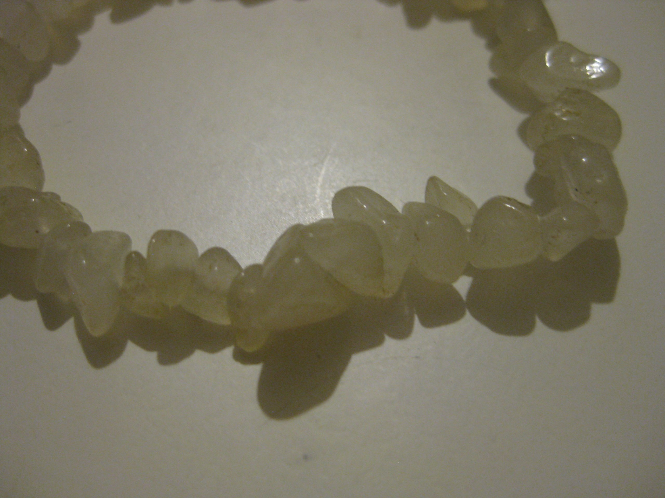 Yellow Natural Stone Chip Stretch Bracelet Unisex image 3