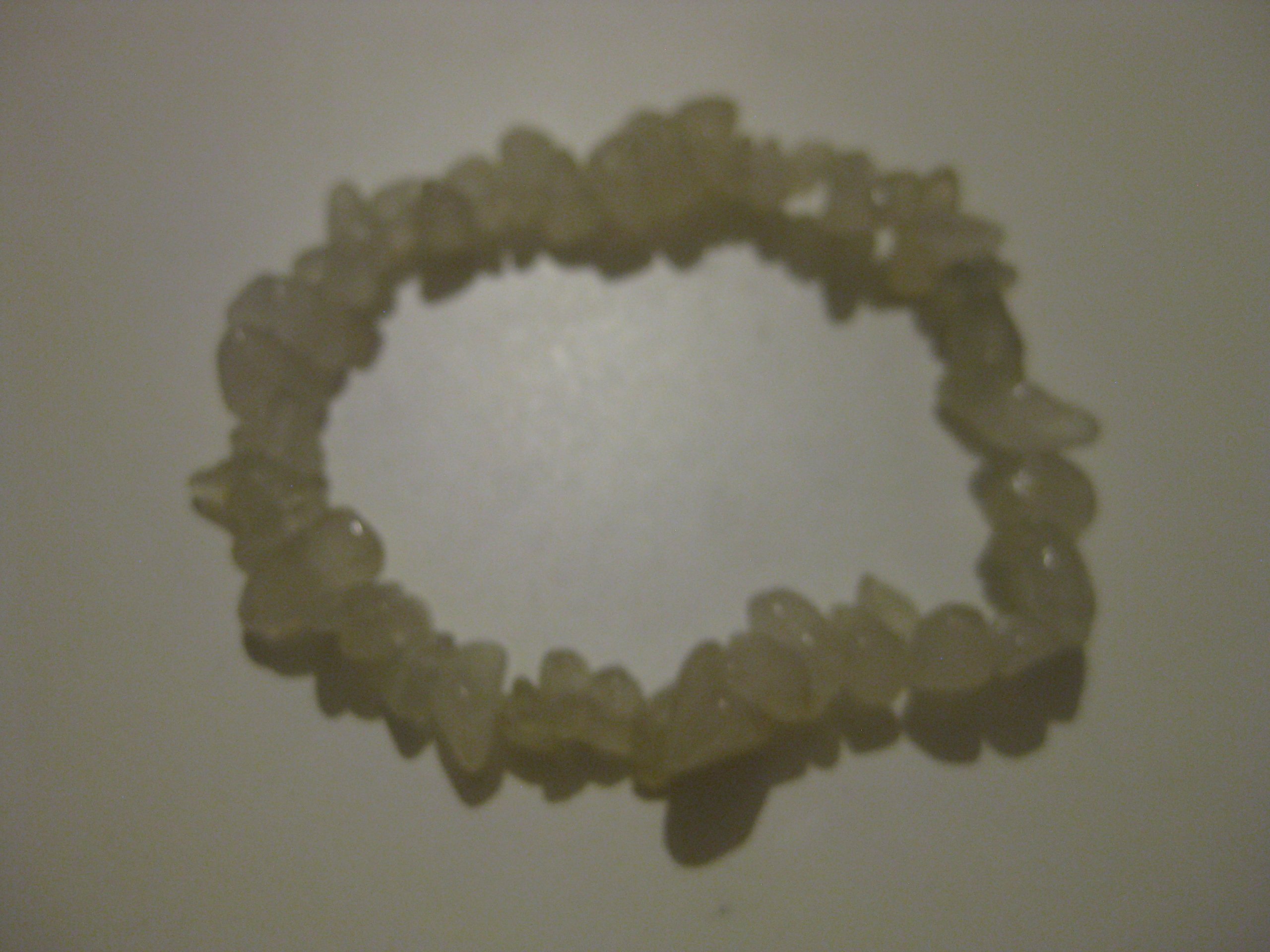 Yellow Natural Stone Chip Stretch Bracelet Unisex image 4