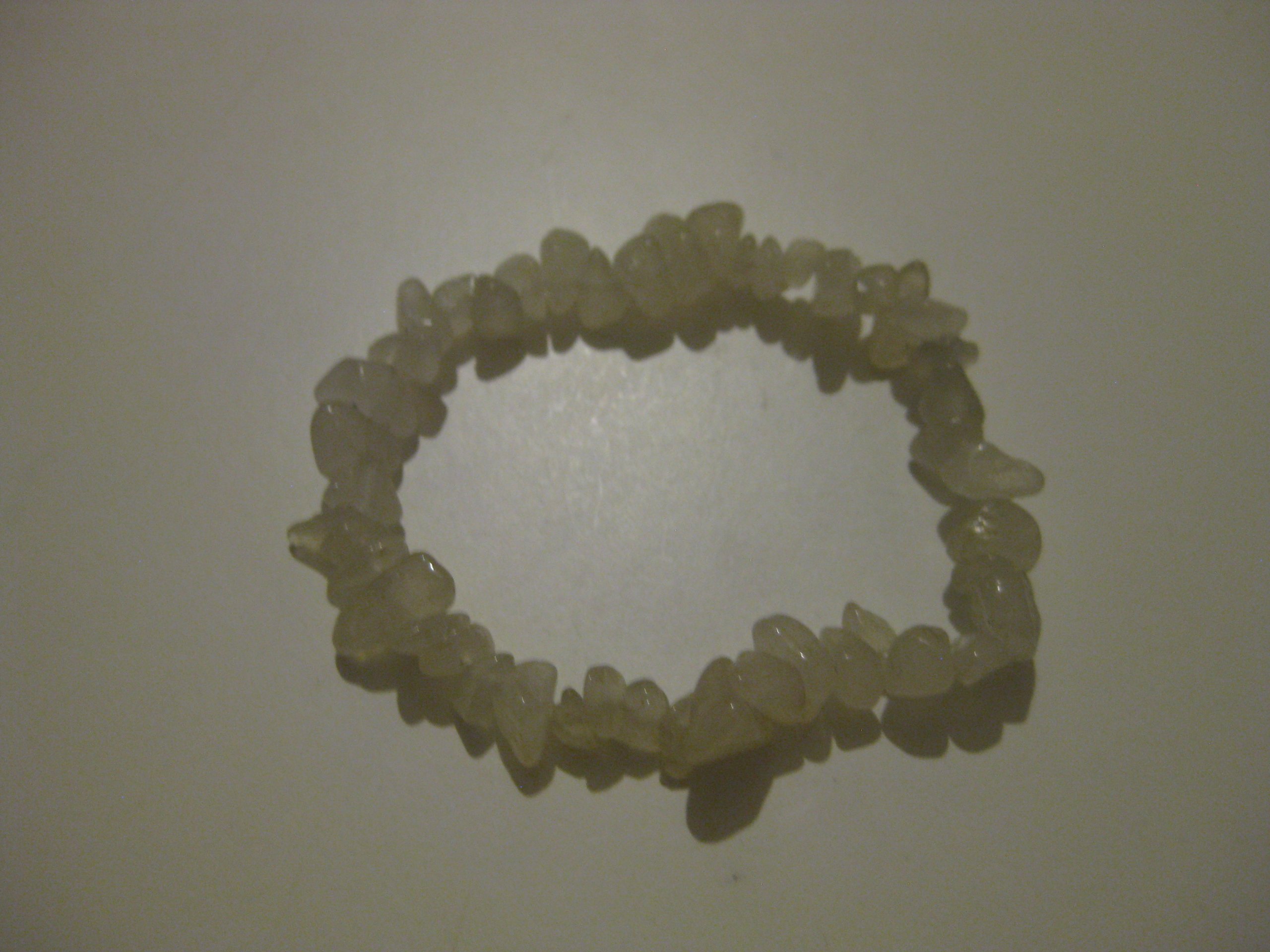 Yellow Natural Stone Chip Stretch Bracelet Unisex image 5