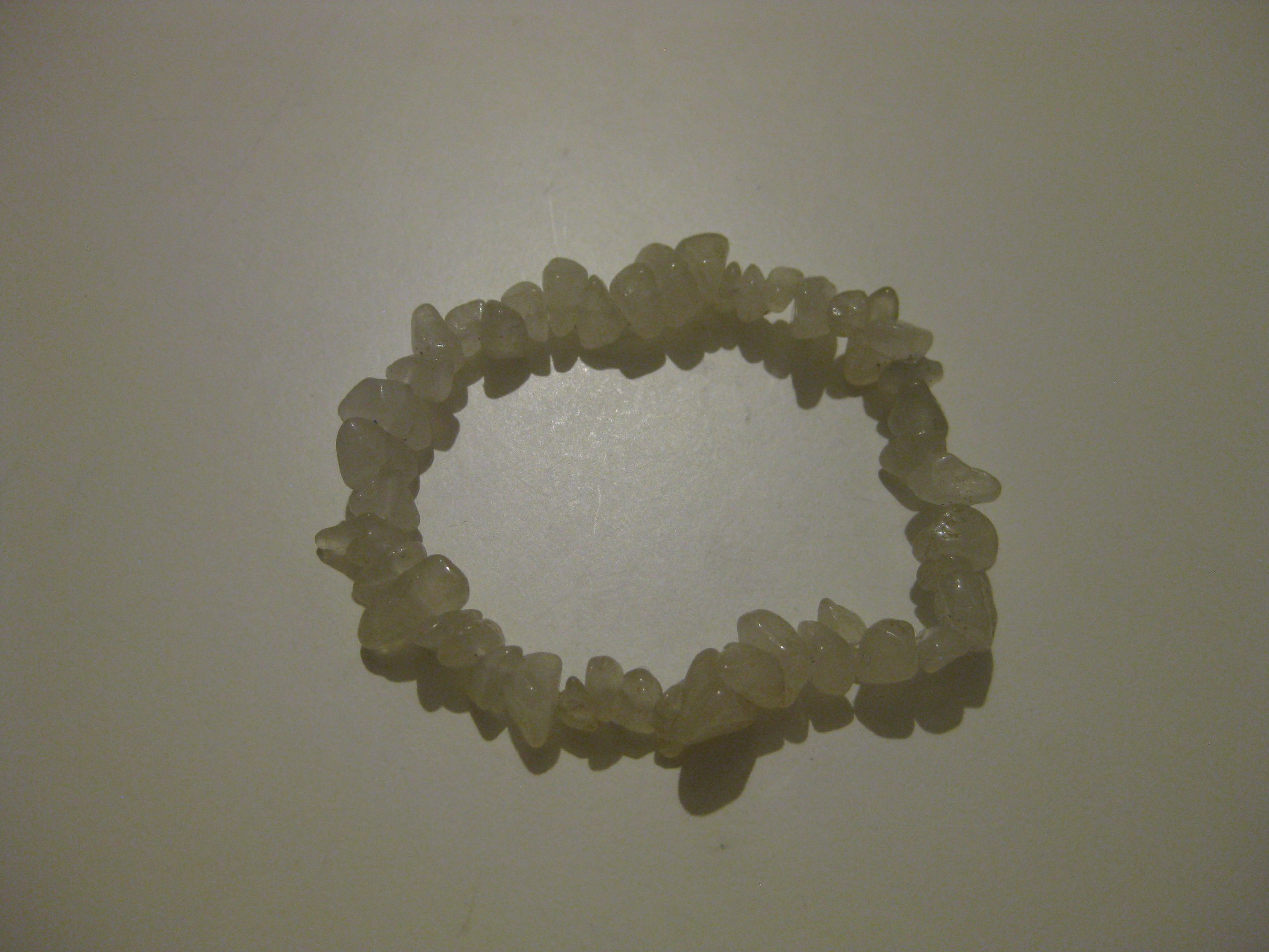 Yellow Natural Stone Chip Stretch Bracelet Unisex image 6
