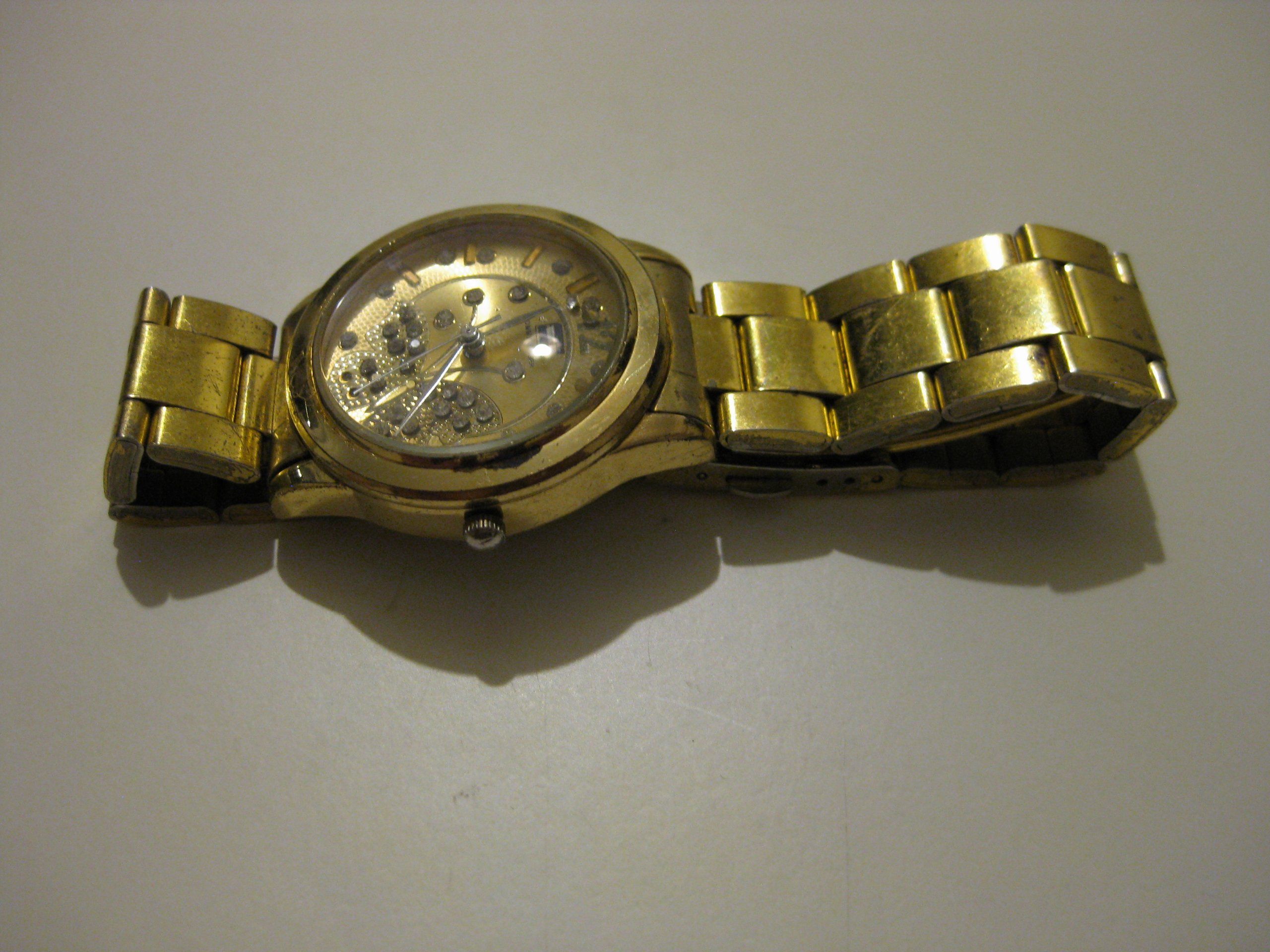 Tommy Hilfiger Gold Tone Women's Crystal Butterfly Wristwatch image 2