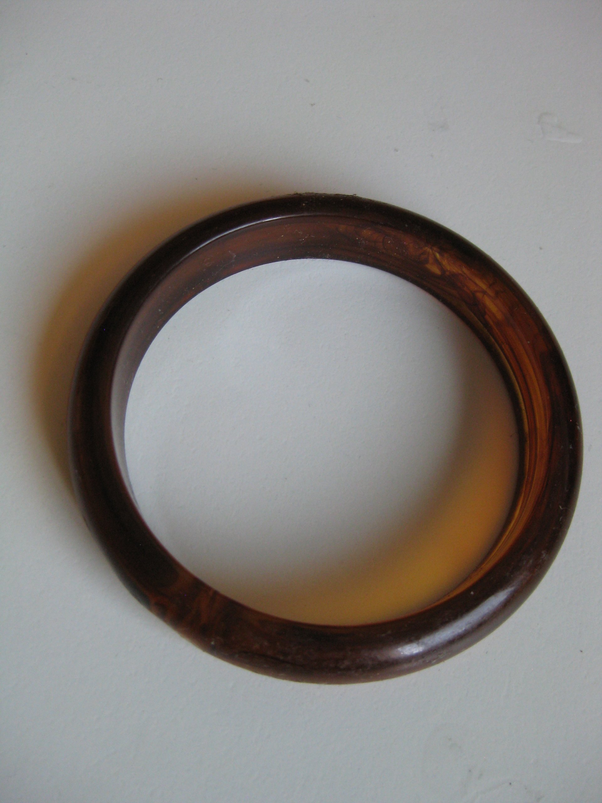 Vintage Brown Resin Bangle Bracelet image 10