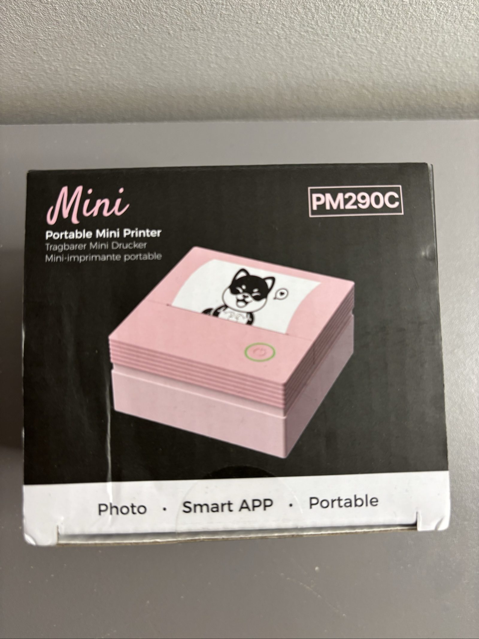 PM290C Pink Mini Portable Bluetooth Photo Printer B image 5