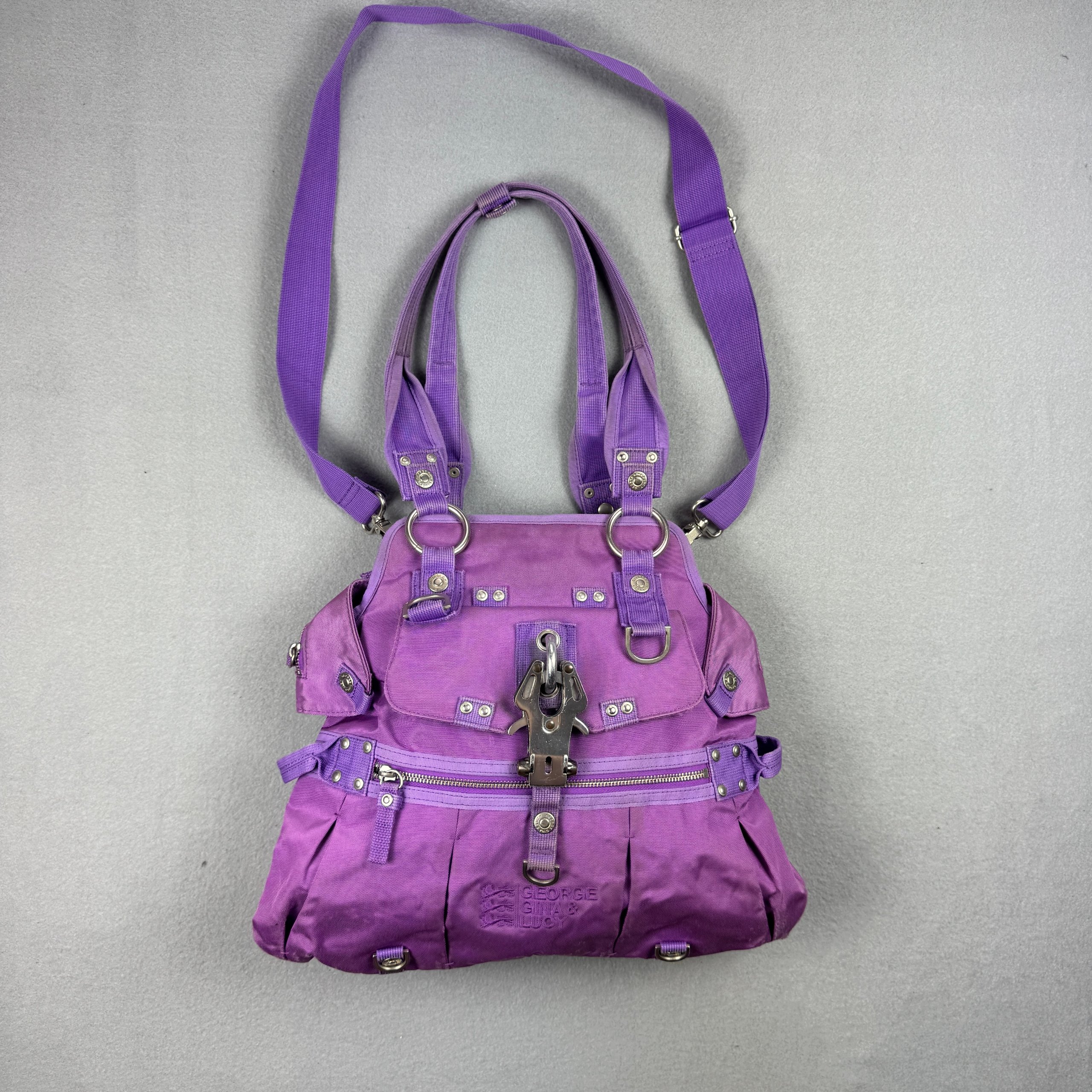 George Gina & Lucy She Said He Said Purple Y2K Shoulder Hand bag