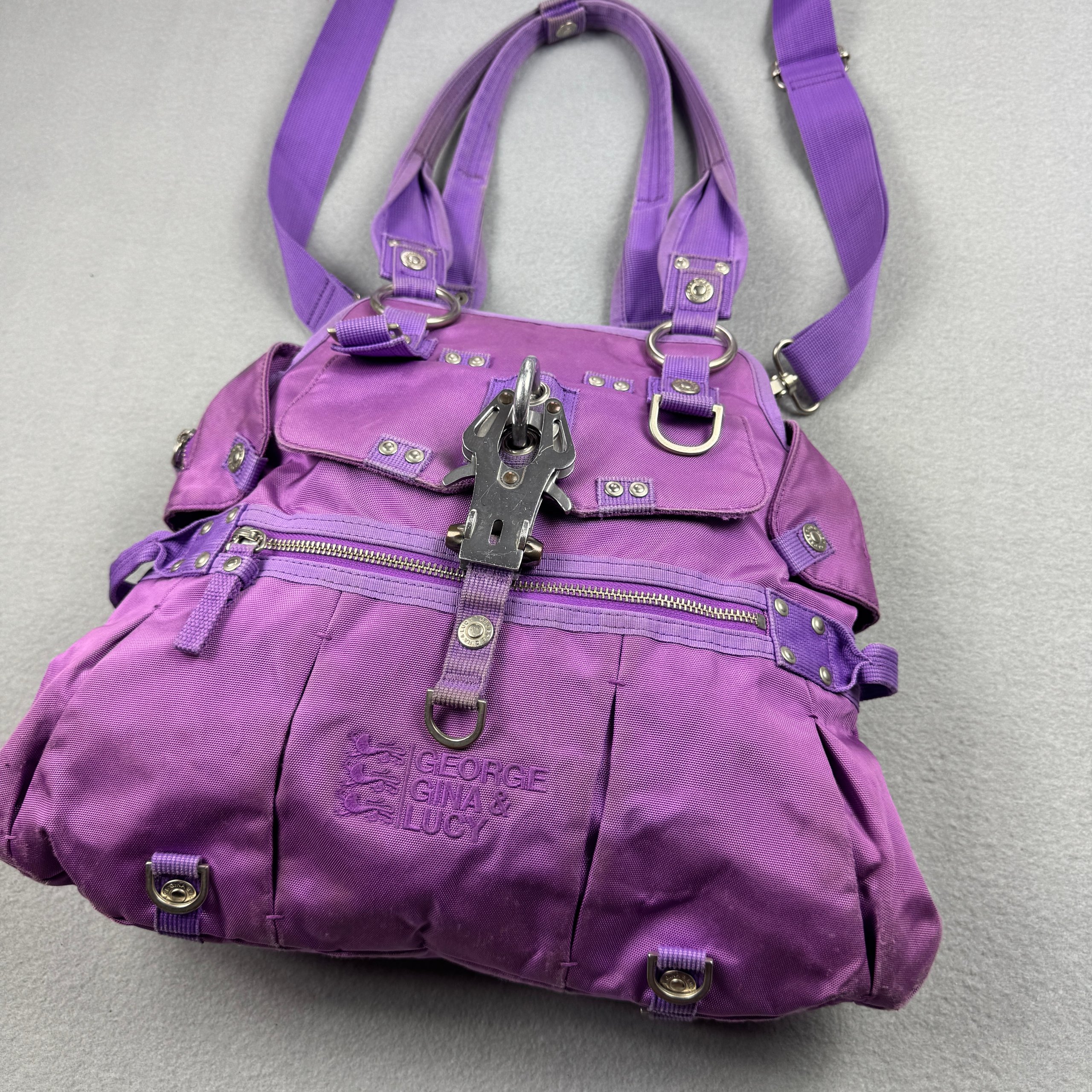 George Gina & Lucy She Said He Said Purple Y2K Shoulder Hand bag image 2