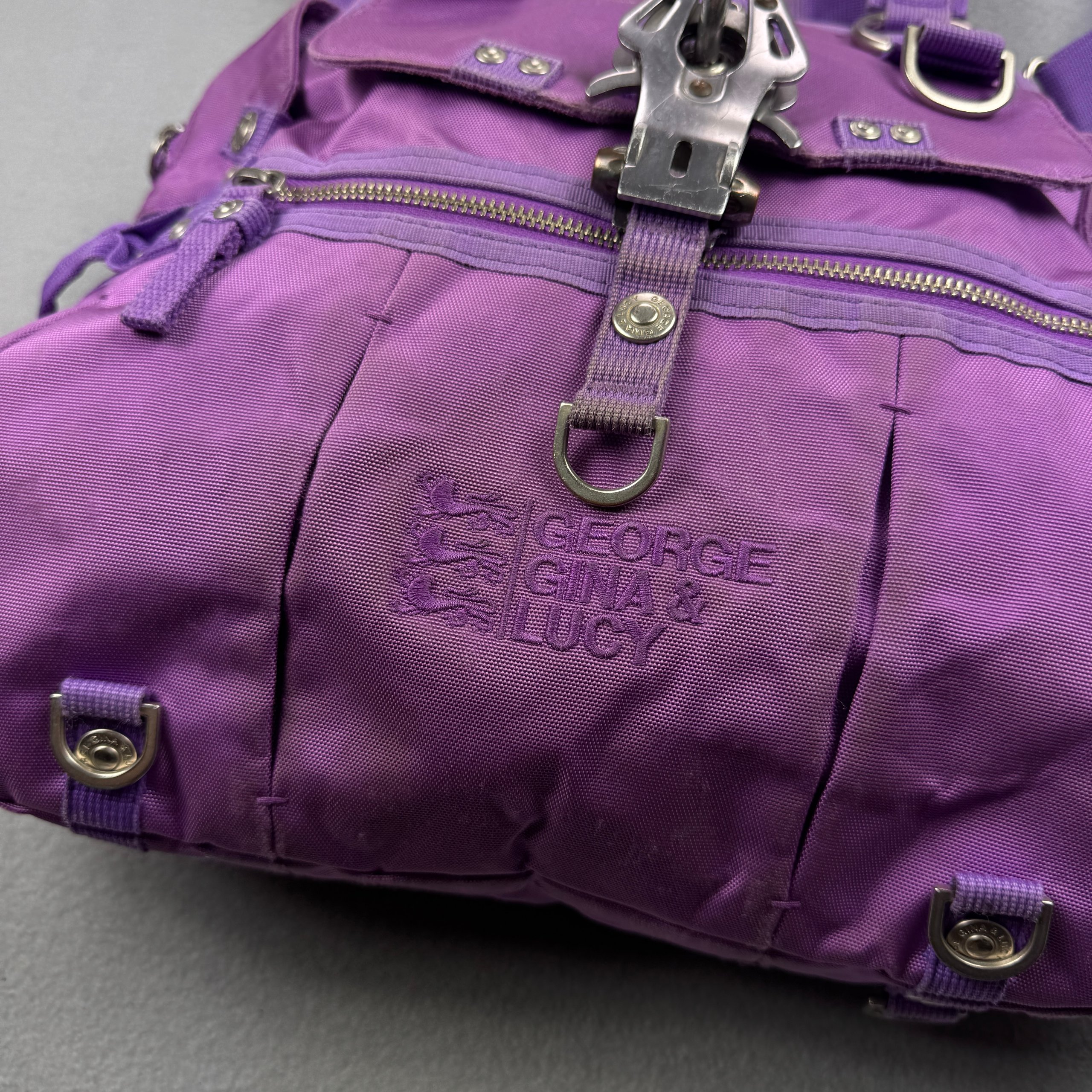 George Gina & Lucy She Said He Said Purple Y2K Shoulder Hand bag image 3