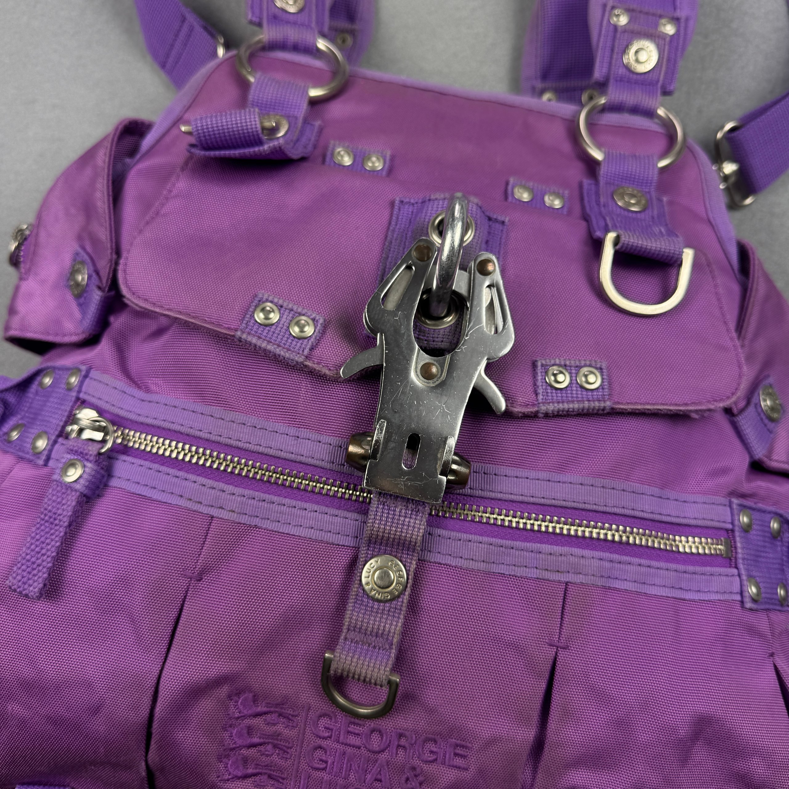 George Gina & Lucy She Said He Said Purple Y2K Shoulder Hand bag image 4