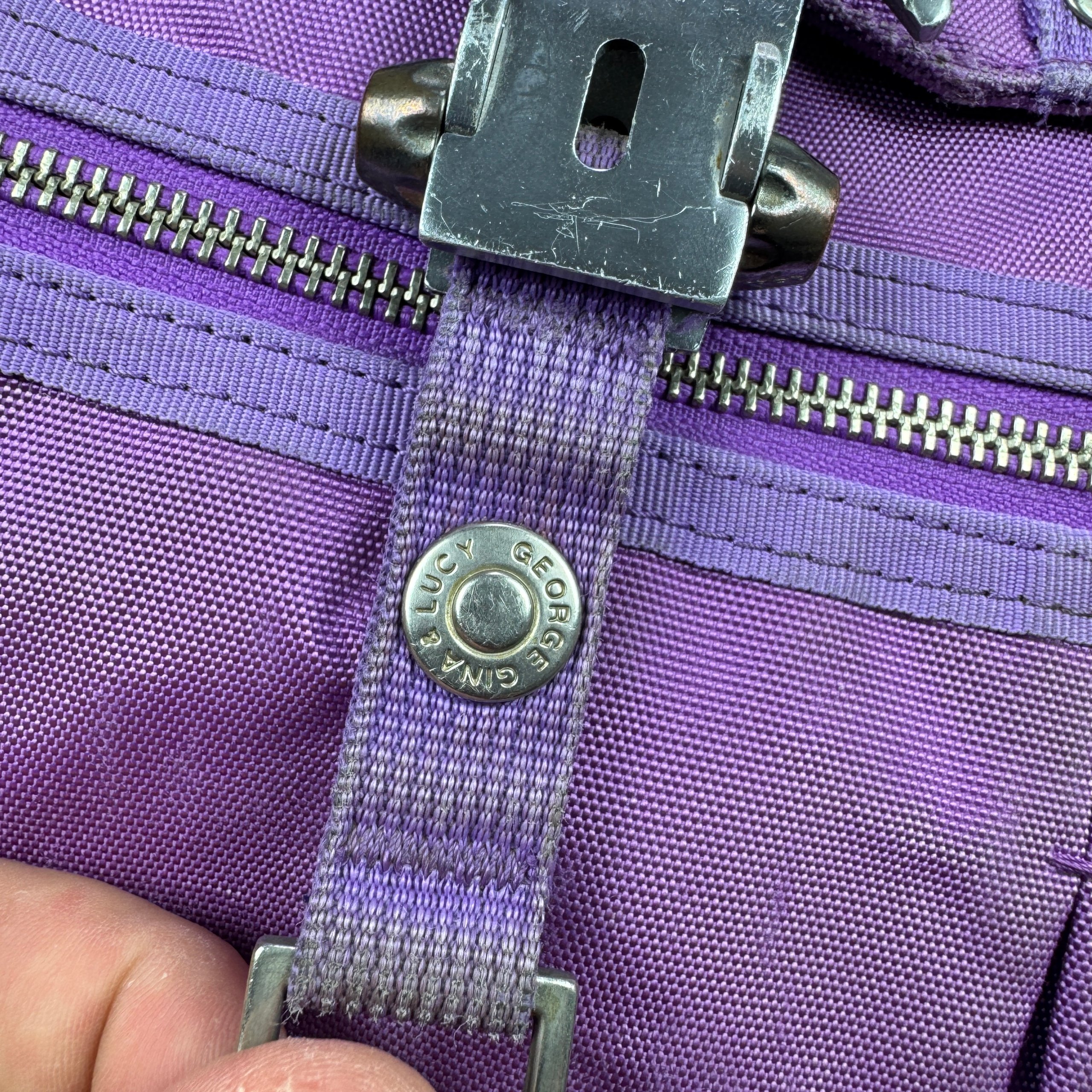 George Gina & Lucy She Said He Said Purple Y2K Shoulder Hand bag image 6