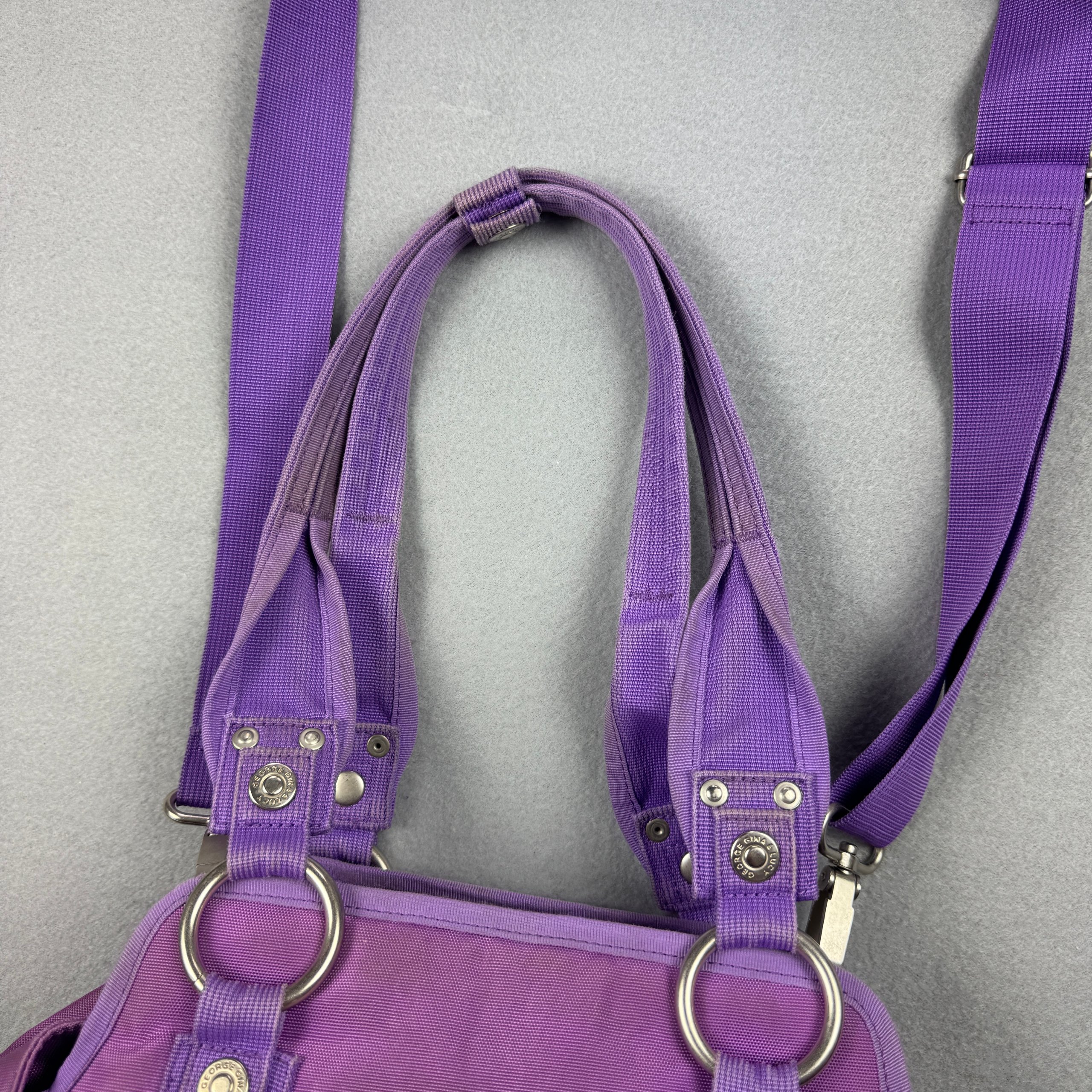 George Gina & Lucy She Said He Said Purple Y2K Shoulder Hand bag image 8