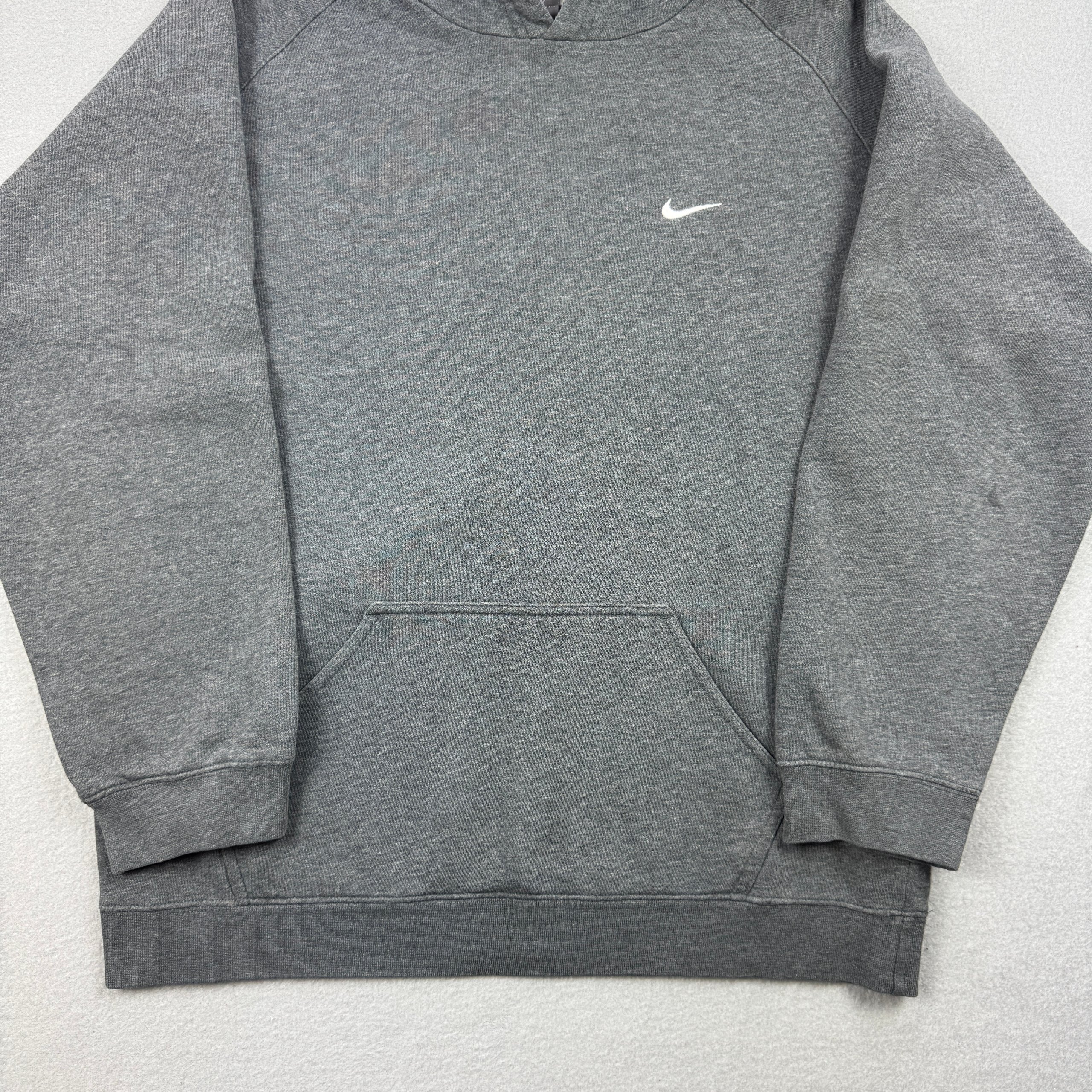 Nike Grey Hoodie White Small Swoosh Size 18-20 / 164-176cm image 3