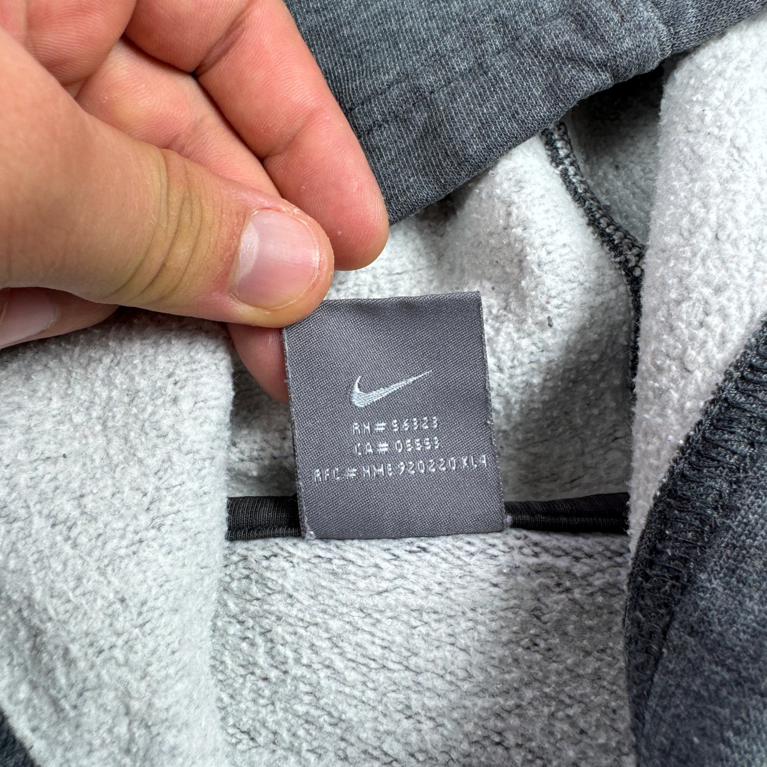 Nike Grey Hoodie White Small Swoosh Size 18-20 / 164-176cm image 6