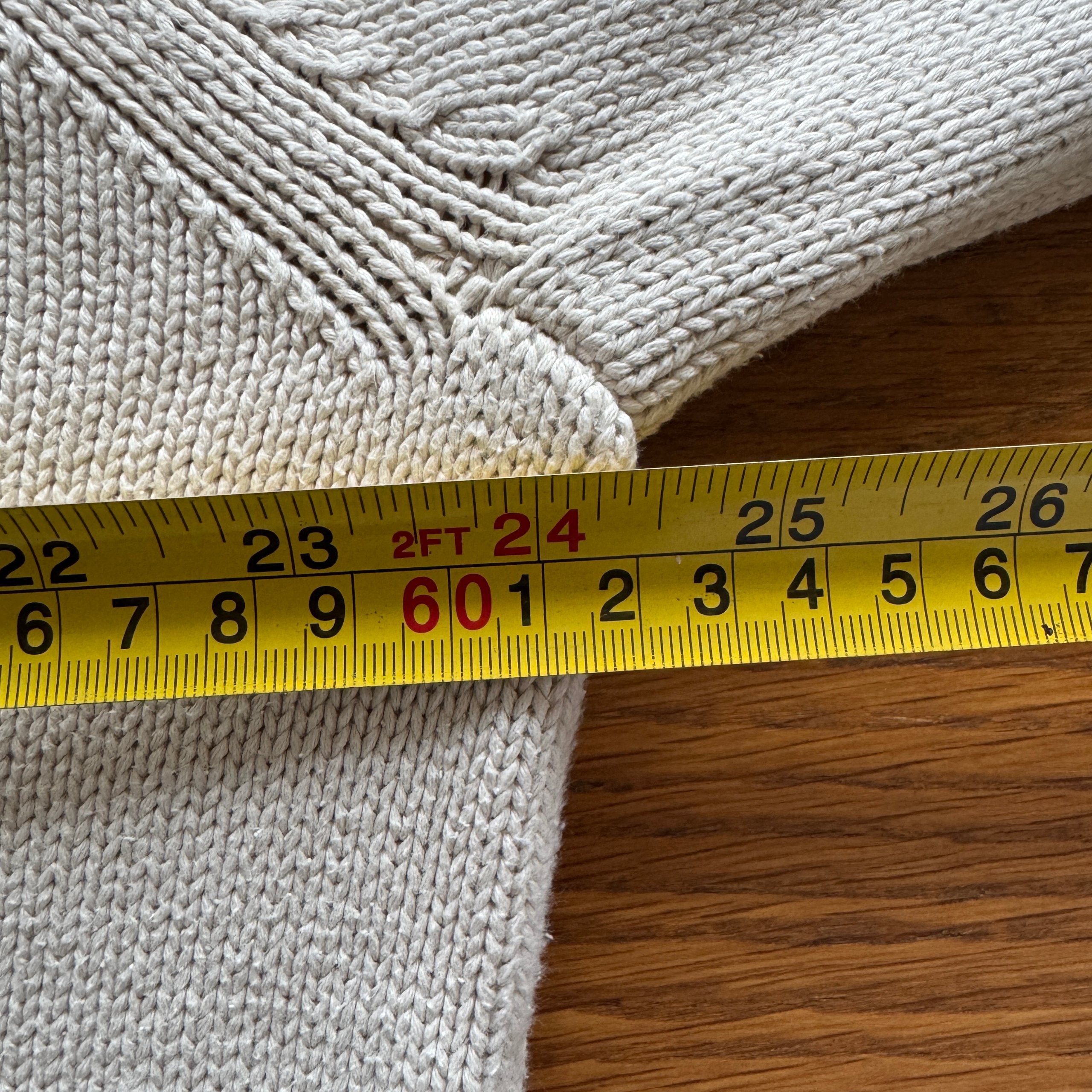 Timberland Men's XXL Beige Heavyweight Cotton Knit Button Neck Jumper Pullover image 8