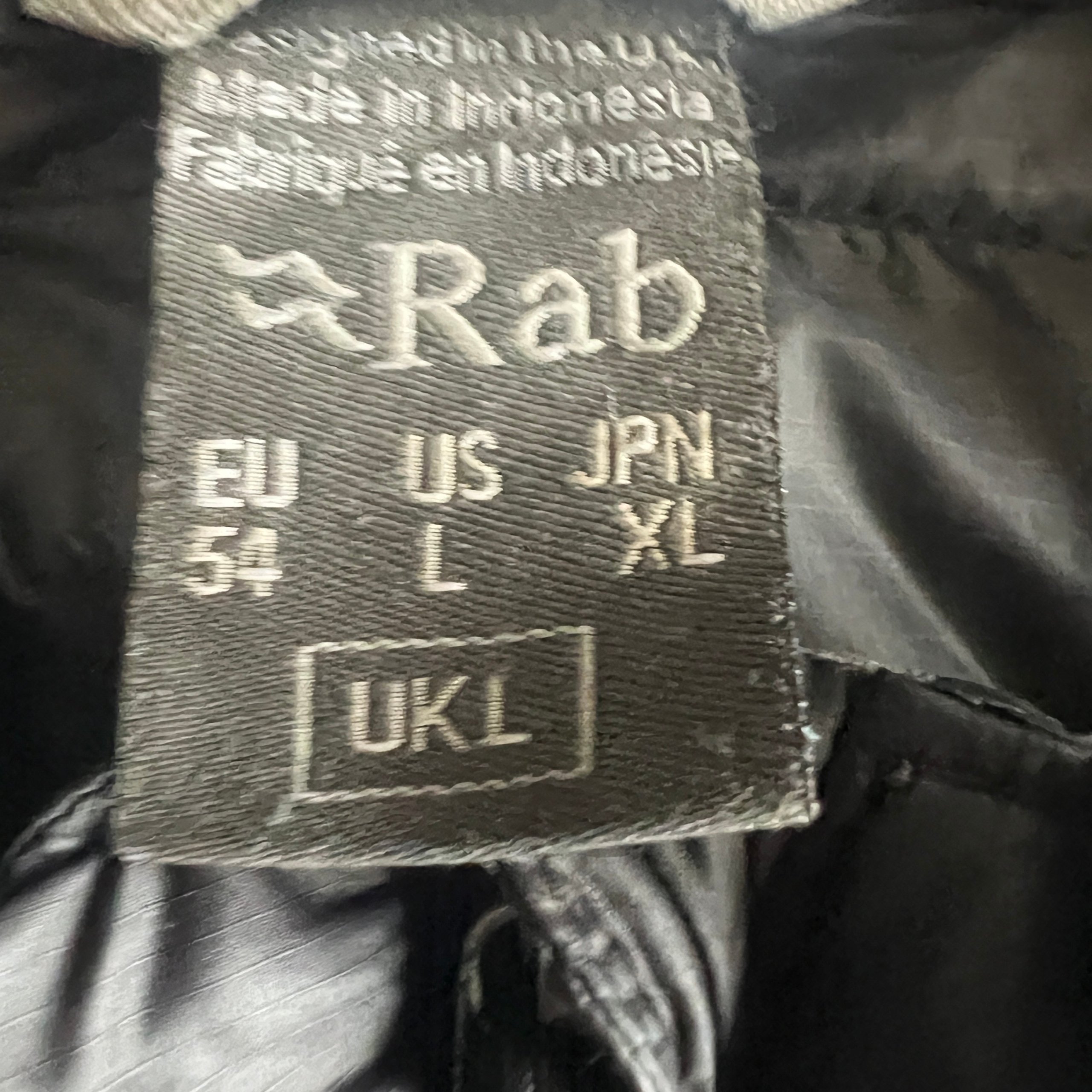 Rab Mens Microlight Down Jacket Black Size L Lightweight Puffer Coat QDA-63 Trim image 6
