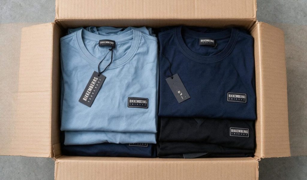 Caja 5x Camisetas Bikkembergs – lote mayorista 5 piezas, nuevo con etiqueta