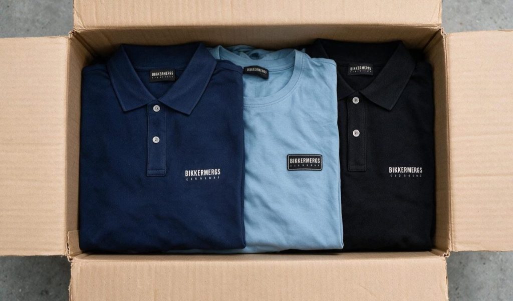 Caja 5x Polos y camisetas Bikkembergs – lote mayorista 5 piezas, nuevo con etiqueta