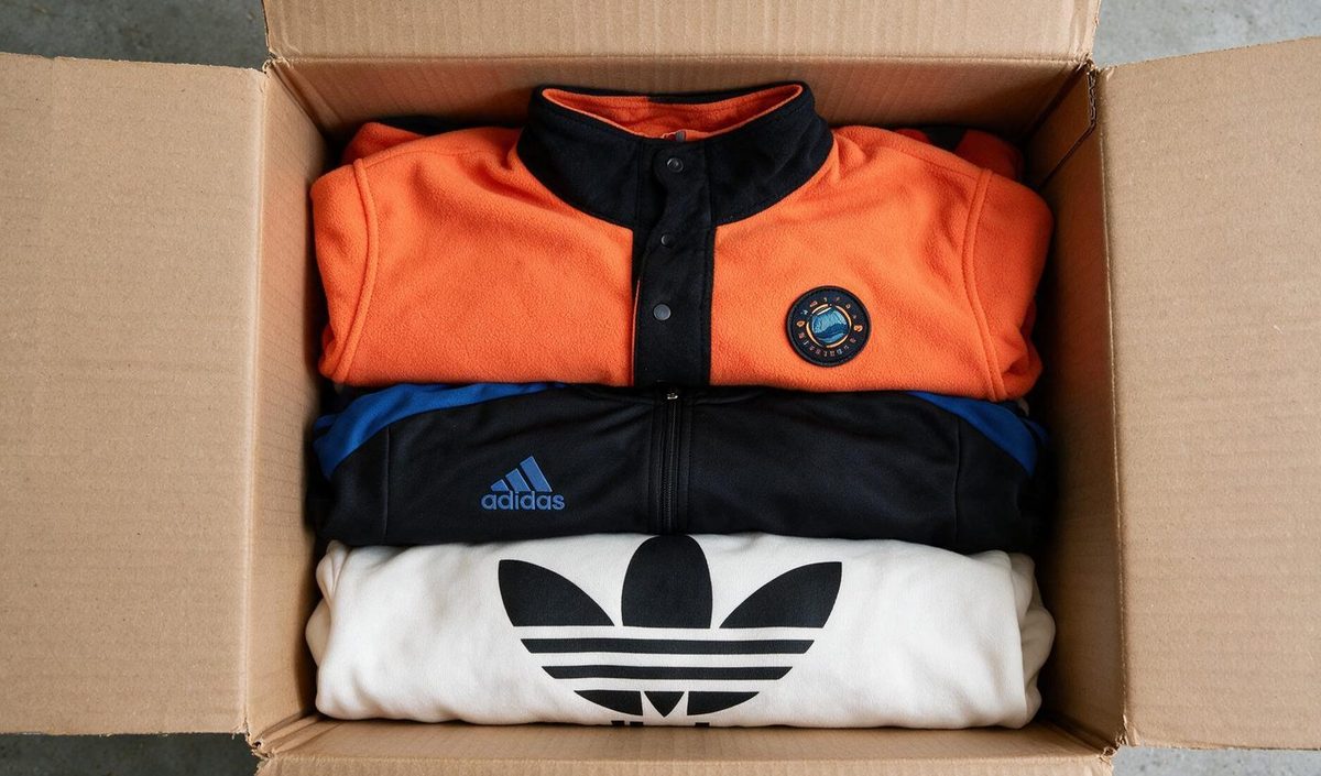 Caja 5x Sudaderas y chaquetas Adidas Originals – lote mayorista 5 piezas, nuevo con etiqueta