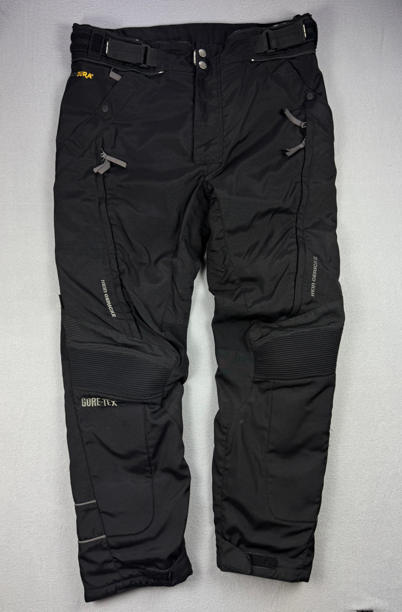 Men`s Hein Gericke Black Gore-Tex Cordura Waterproof Motorcycle Biker Pants Like a new Size 56 / XXL