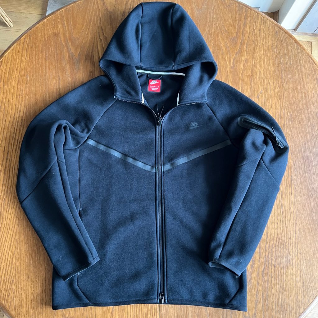 Nike Tech Fleece Full Zip Hoodie Black Men's Size M Lightweight Jacket HV0949-010