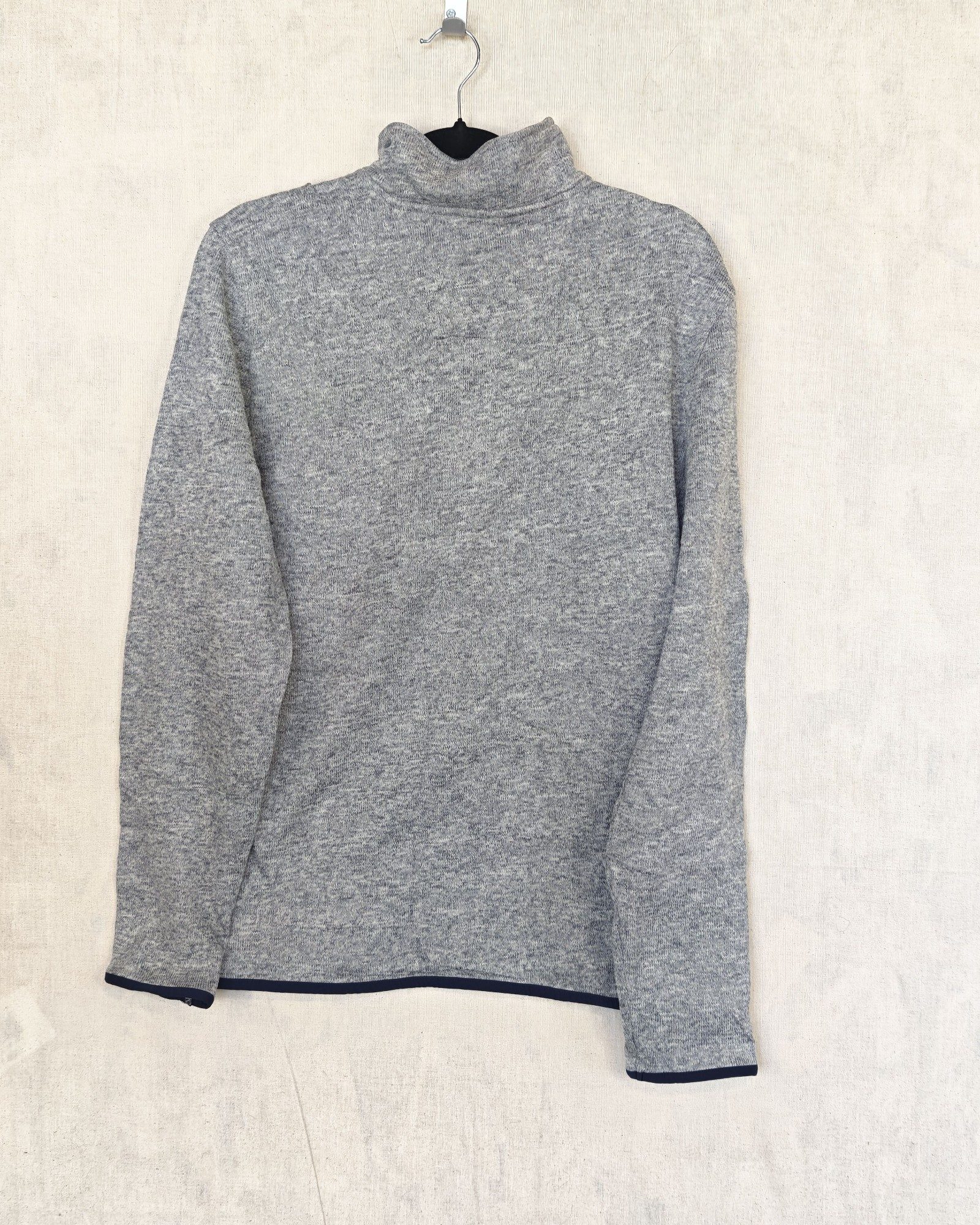 Nautica Grey Half-Zip Polyester Sweater Large image 2