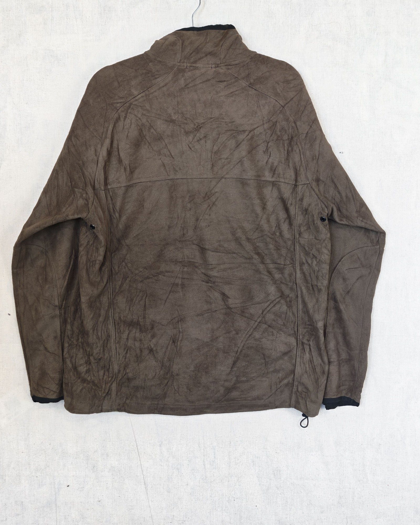Nautica Brown Polyester 1/4 Zip Fleece Pullover XL Sailing Gorpcore image 2