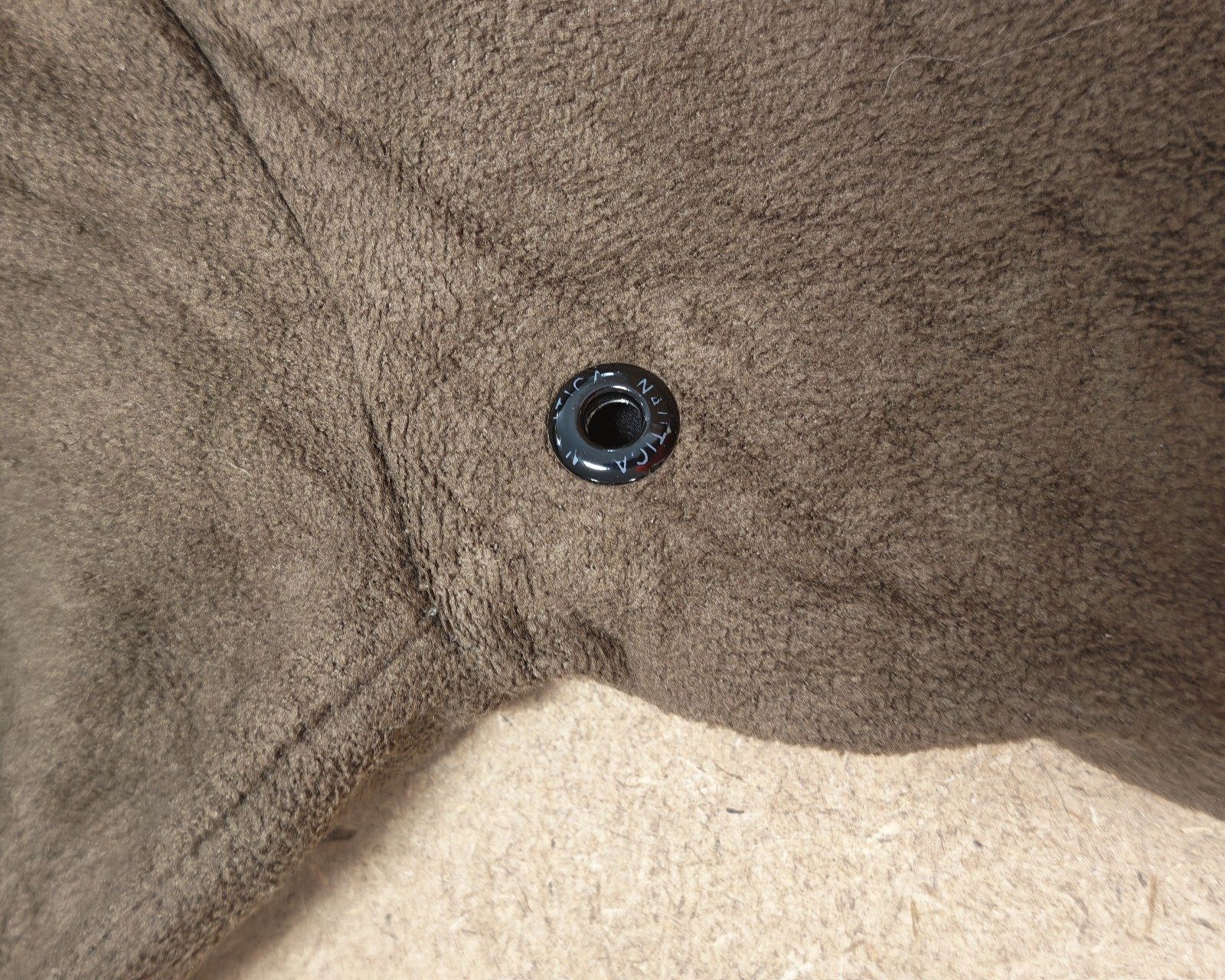 Nautica Brown Polyester 1/4 Zip Fleece Pullover XL Sailing Gorpcore image 10