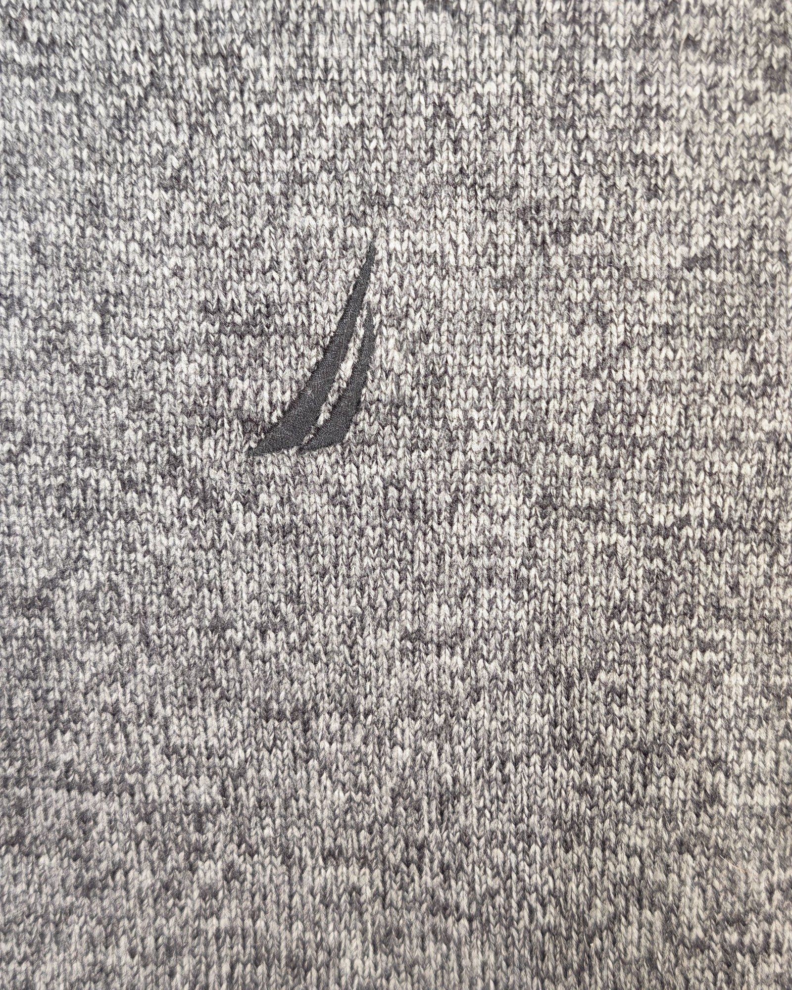 Nautica Grey Quarter Zip Sweater XL Sailing Gorpcore image 6