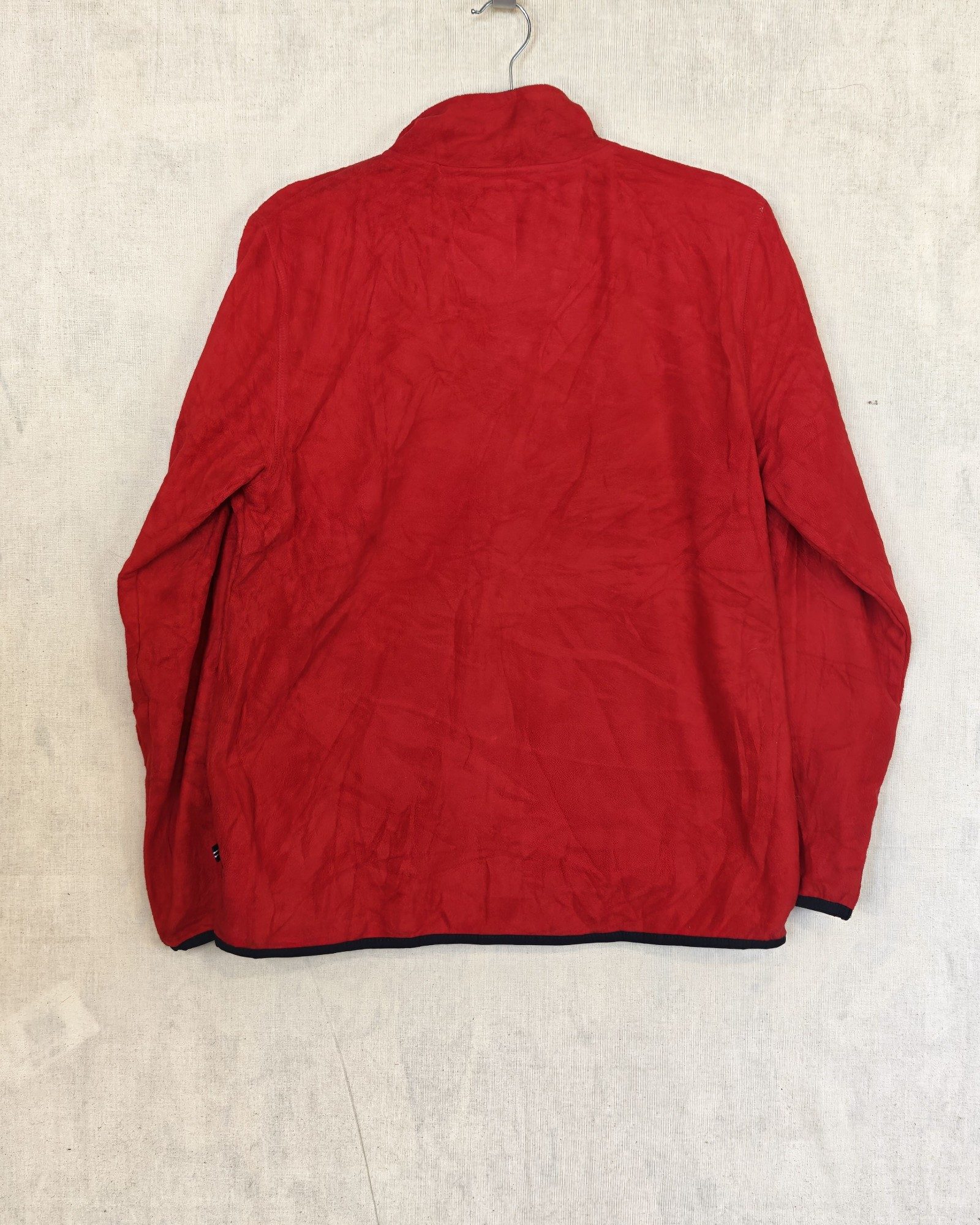 Nautica Red Fleece Full-Zip Unisex Jacket XL 18/20 Polyester Sailing Gorpcore Streetwear image 2