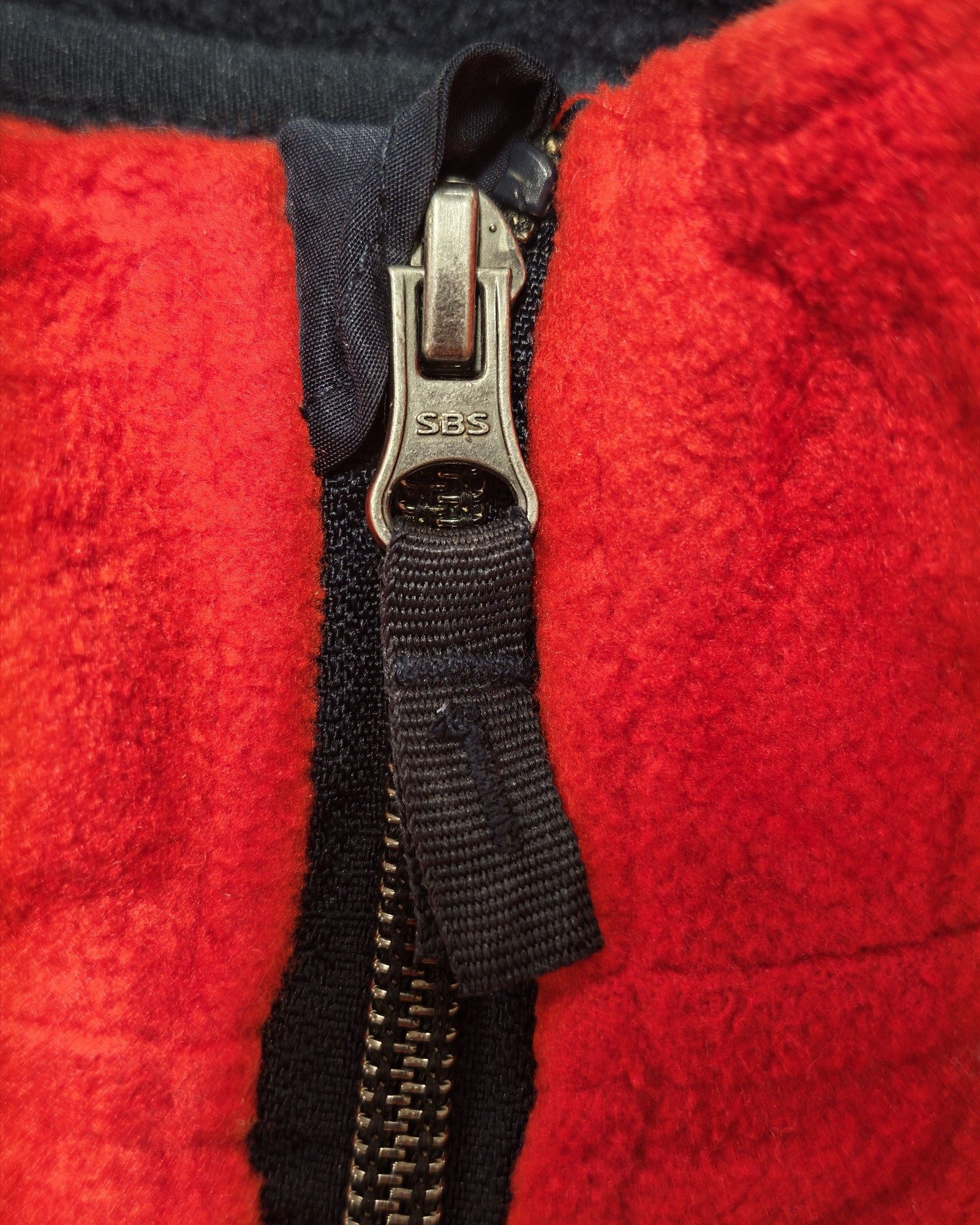 Nautica Red Fleece Full-Zip Unisex Jacket XL 18/20 Polyester Sailing Gorpcore Streetwear image 9