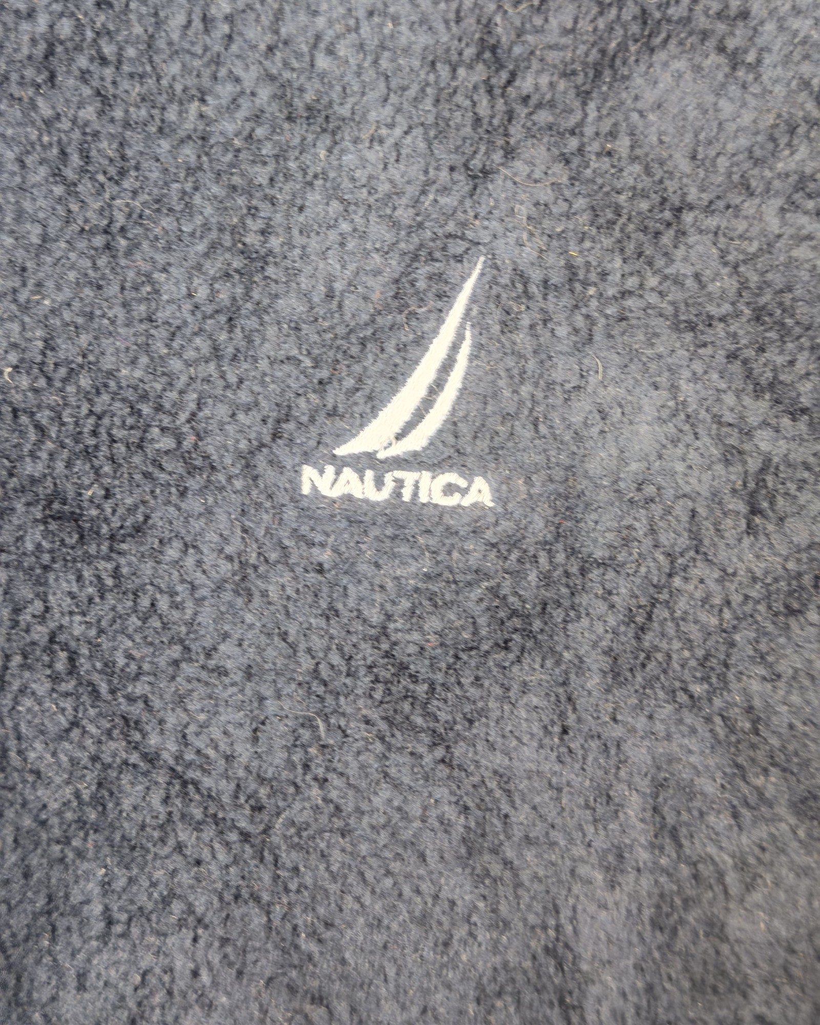 Nautica Navy Blue Fleece Half-Zip Pullover XL 100% Polyester Sailing Gorpcore Streetwear image 7