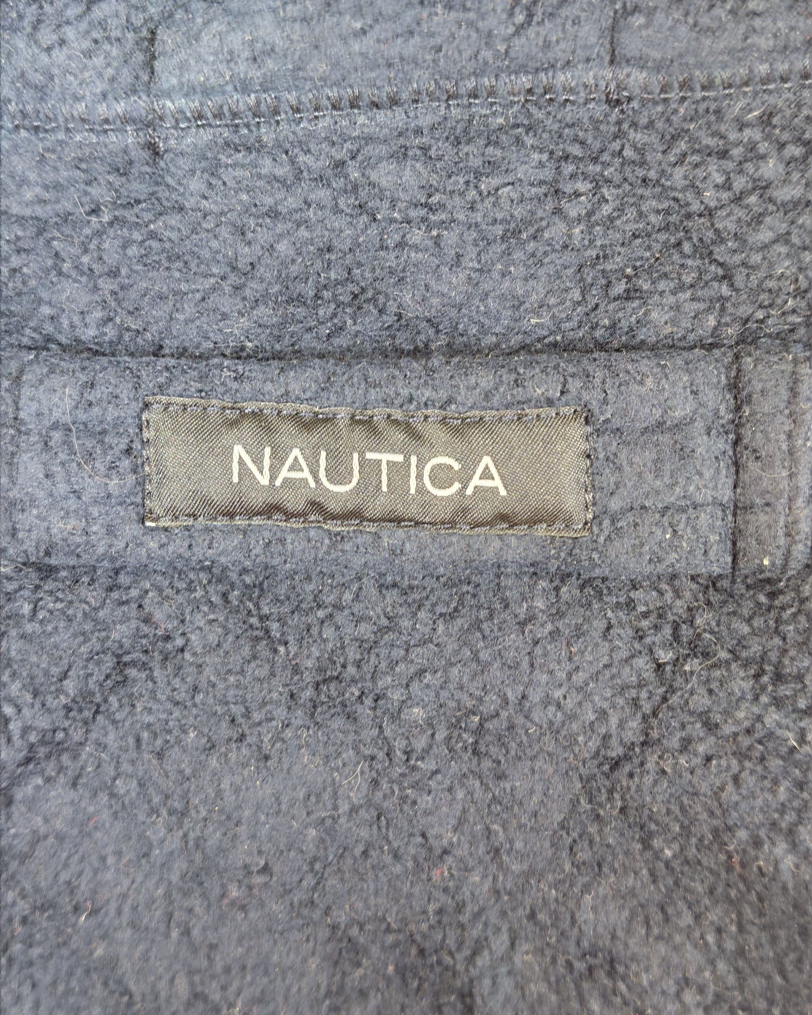 Nautica Navy Blue Fleece Half-Zip Pullover XL 100% Polyester Sailing Gorpcore Streetwear image 9