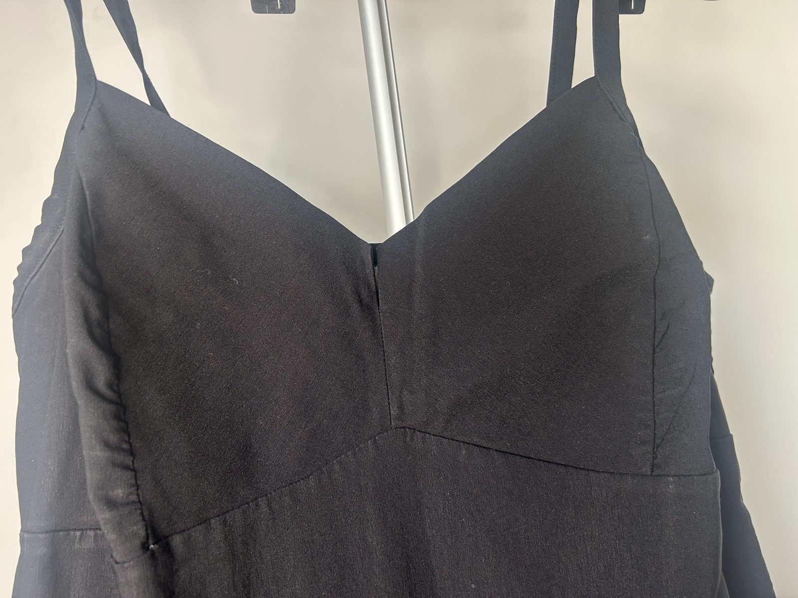 Etam Vintage Black Viscose Blend Slip Dress large image 3