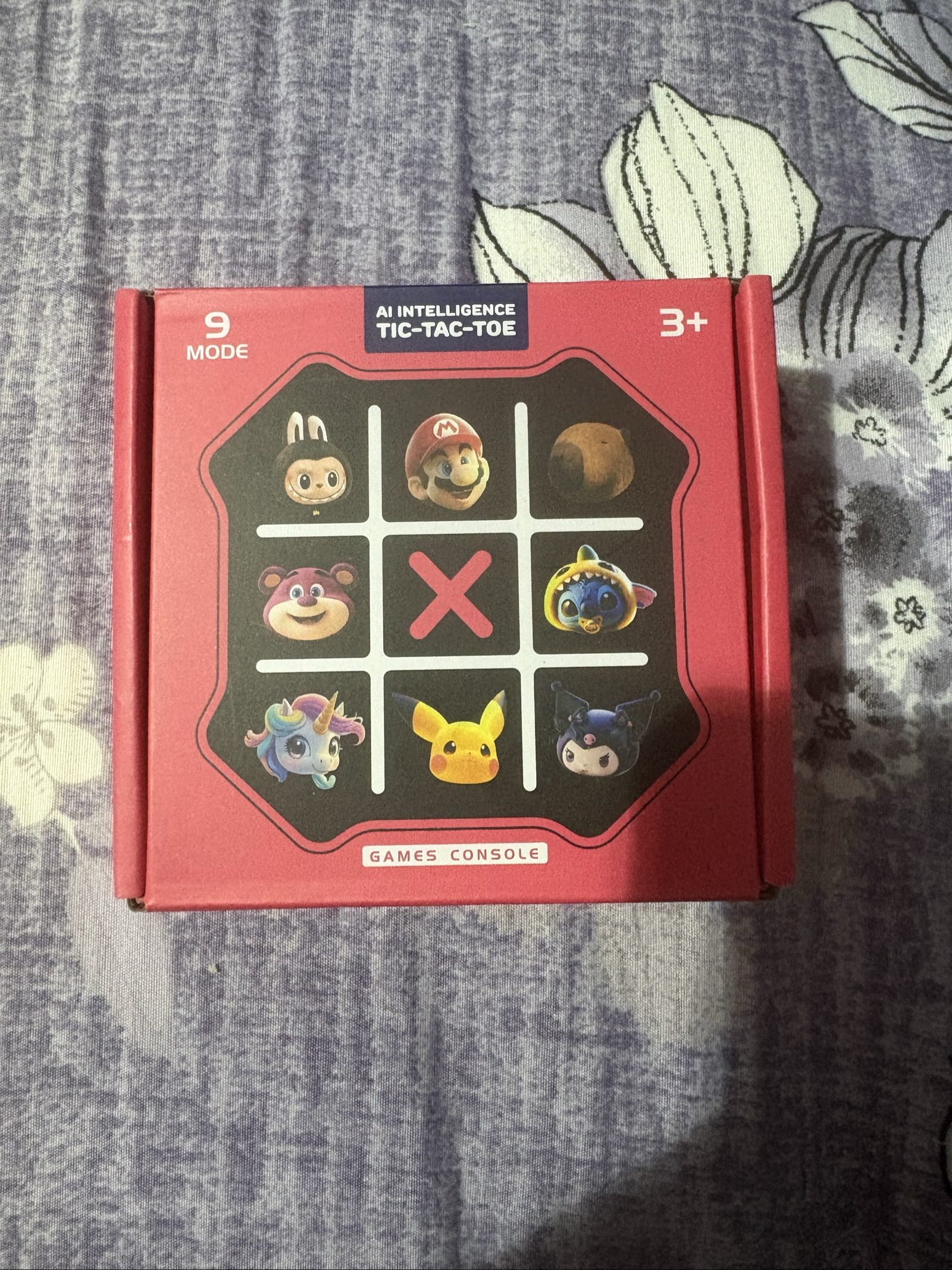 AI Intelligence Tic-Tac-Toe Games Console with Pikachu Design Unisex