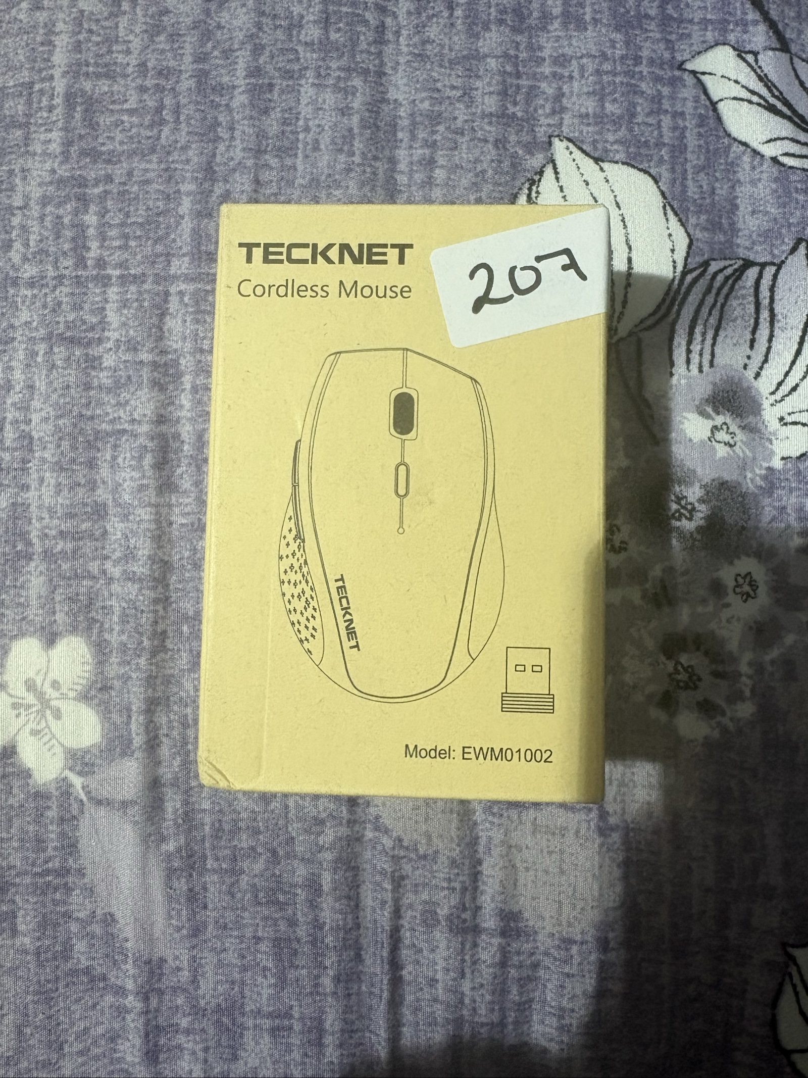 TeckNet Black Cordless Mouse Model EWM01002
