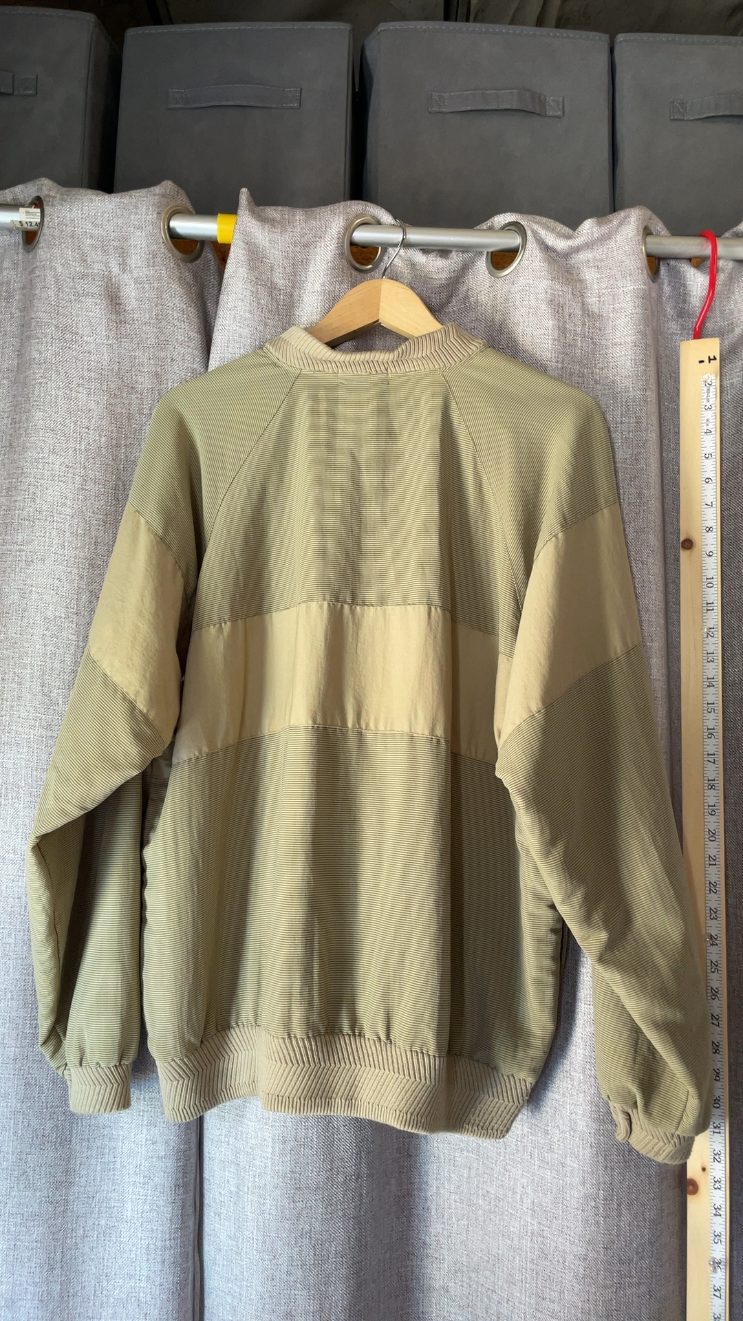 Vintage Etonic Golfwear Striped Cotton Pullover Men’s Large—Stains and Damage image 2