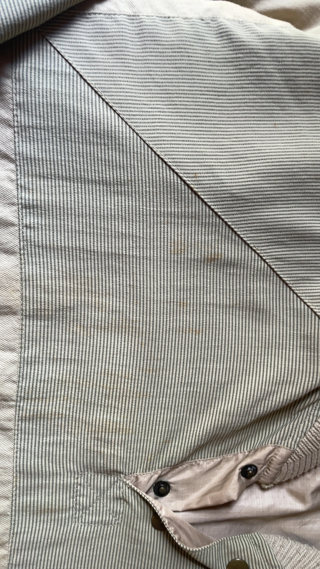 Vintage Etonic Golfwear Striped Cotton Pullover Men’s Large—Stains and Damage image 5