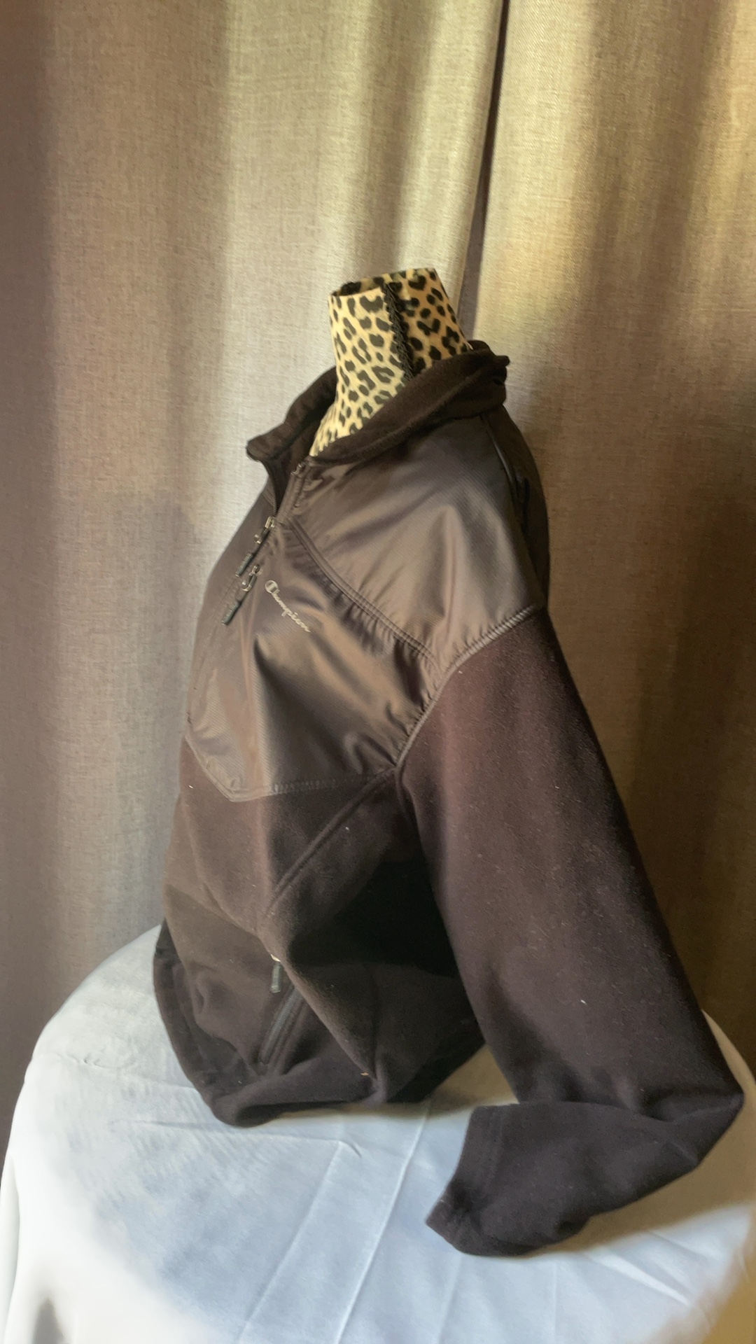 Champion Black Fleece Jacket 2XL Full Zip Pockets image 4