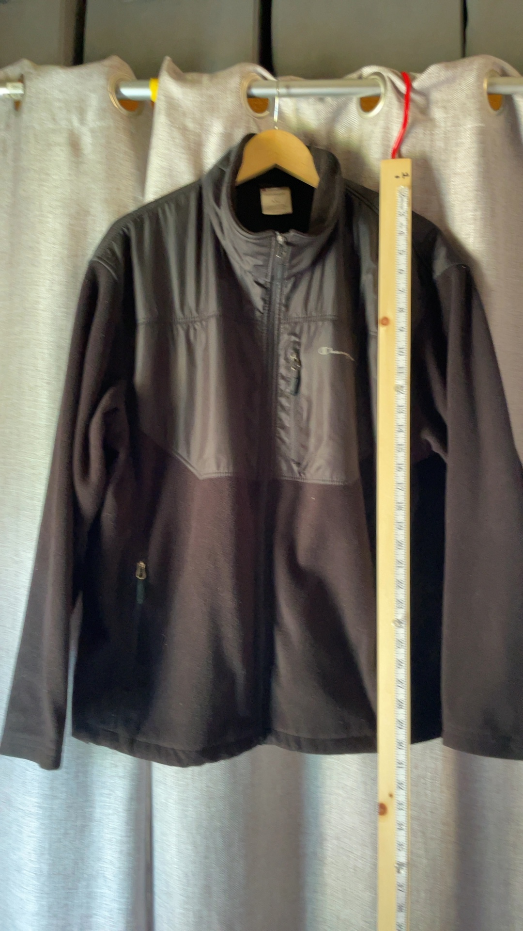 Champion Black Fleece Jacket 2XL Full Zip Pockets image 9
