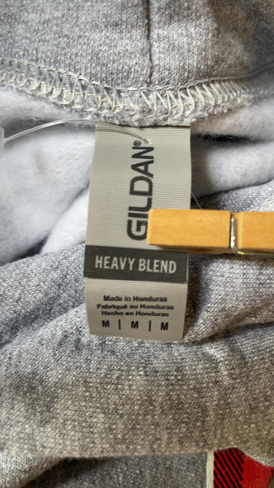 Gildan Women’s Medium Michigan Upper Peninsula Plaid Hoodie image 2