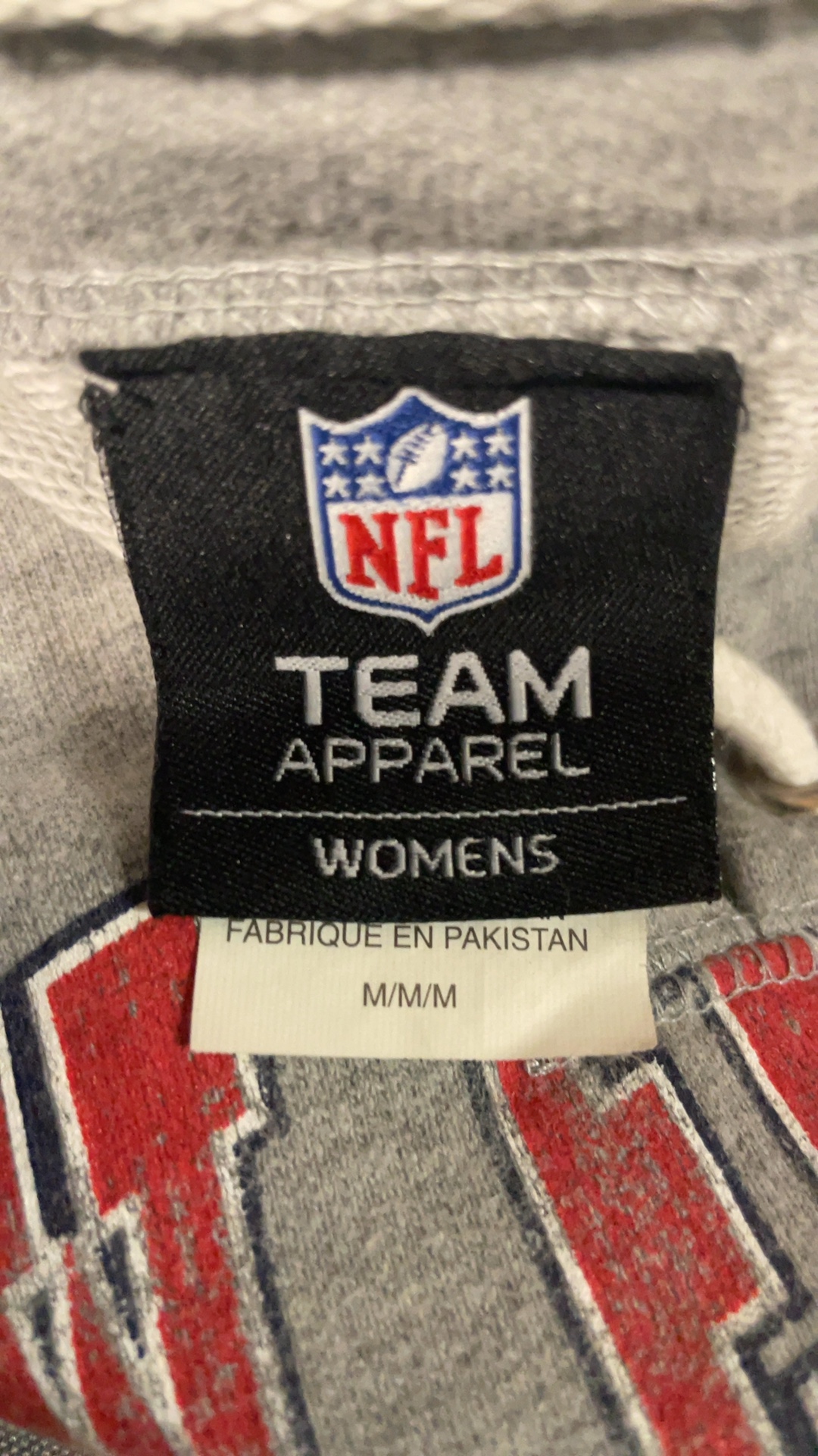 NFL Womens Grey New England Patriots Lace-Up Sweatshirt Medium image 5