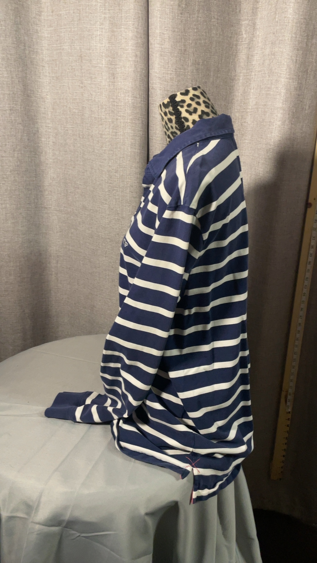 Vineyard Vines Navy & White Rugby Stripe Polo XL image 2