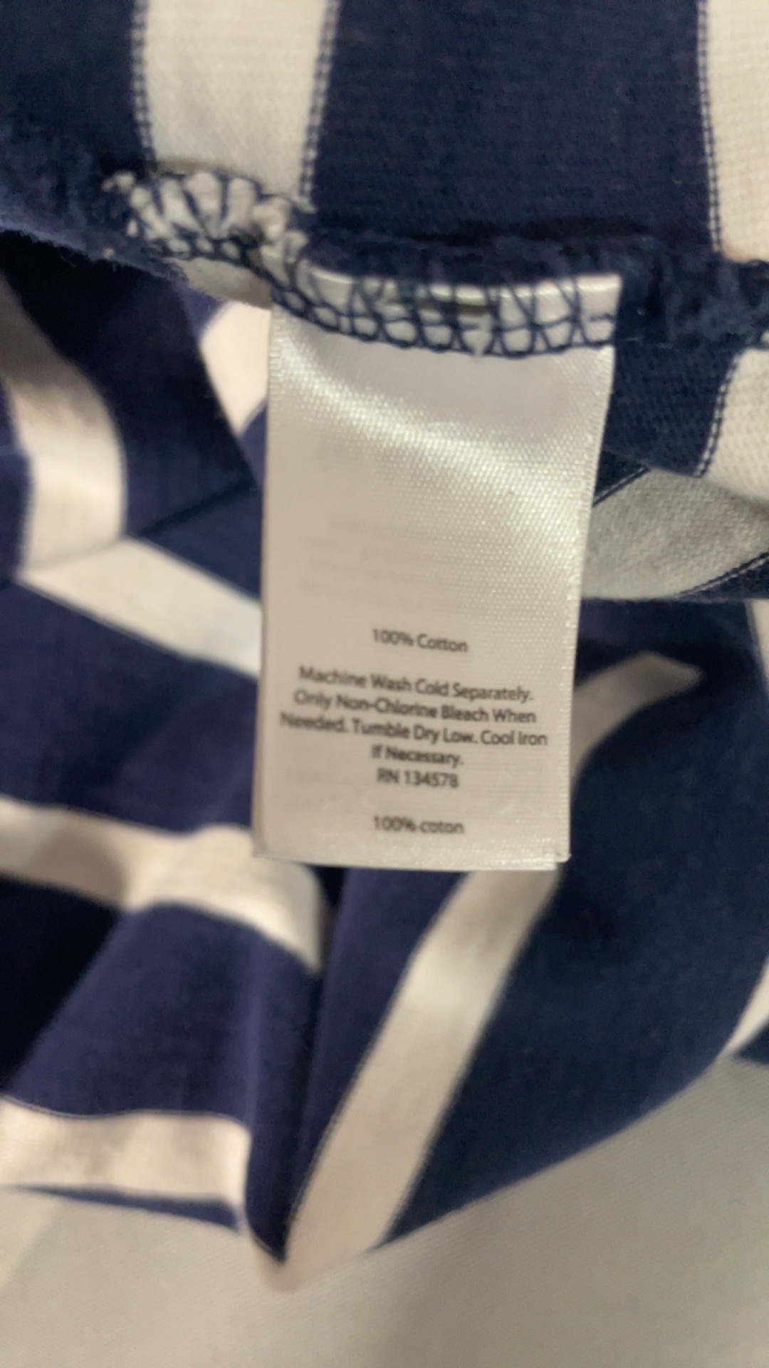 Vineyard Vines Navy & White Rugby Stripe Polo XL image 6