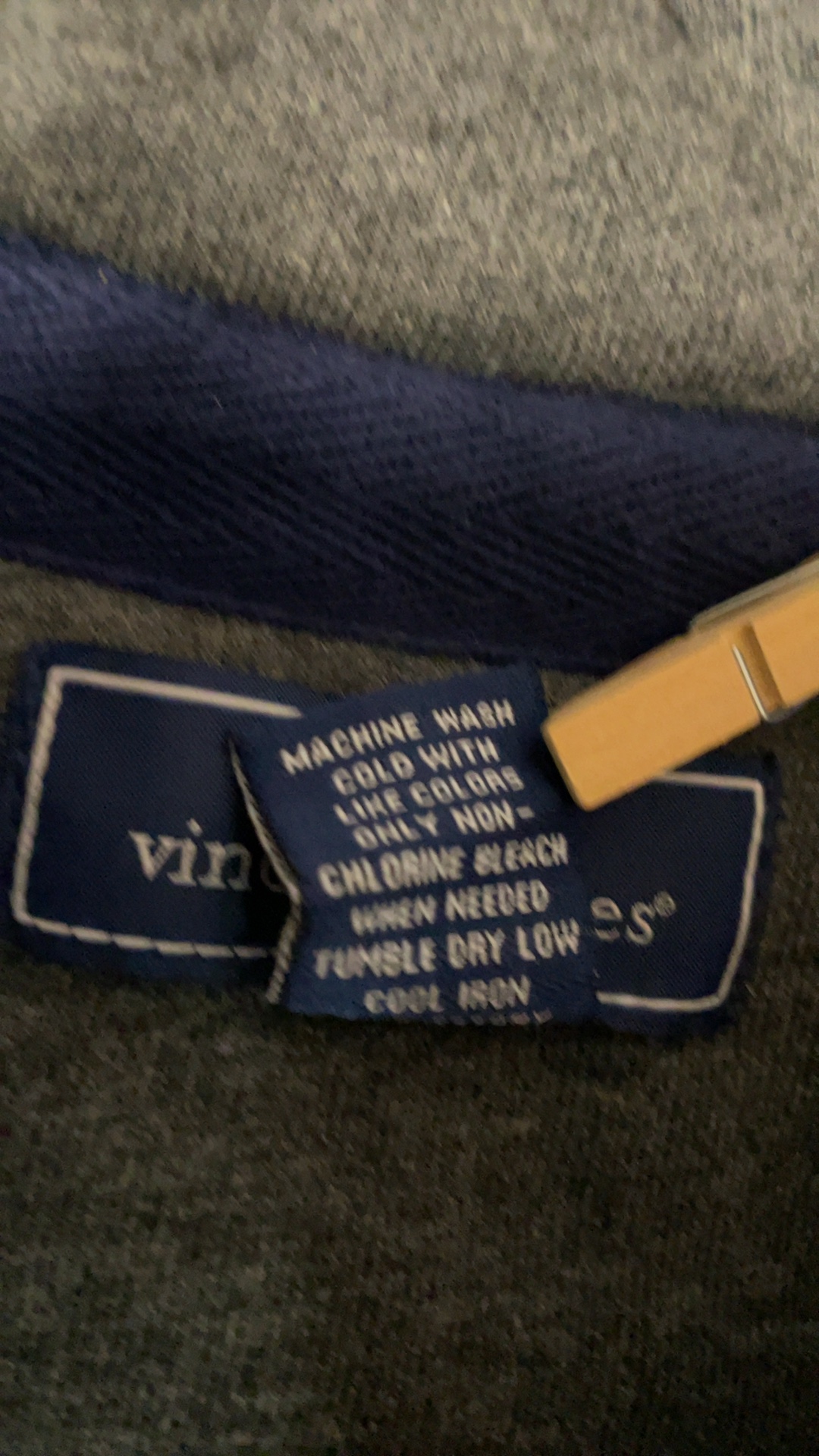 Vineyard Vines Size Large Gray & Blue Quarter-Zip image 6