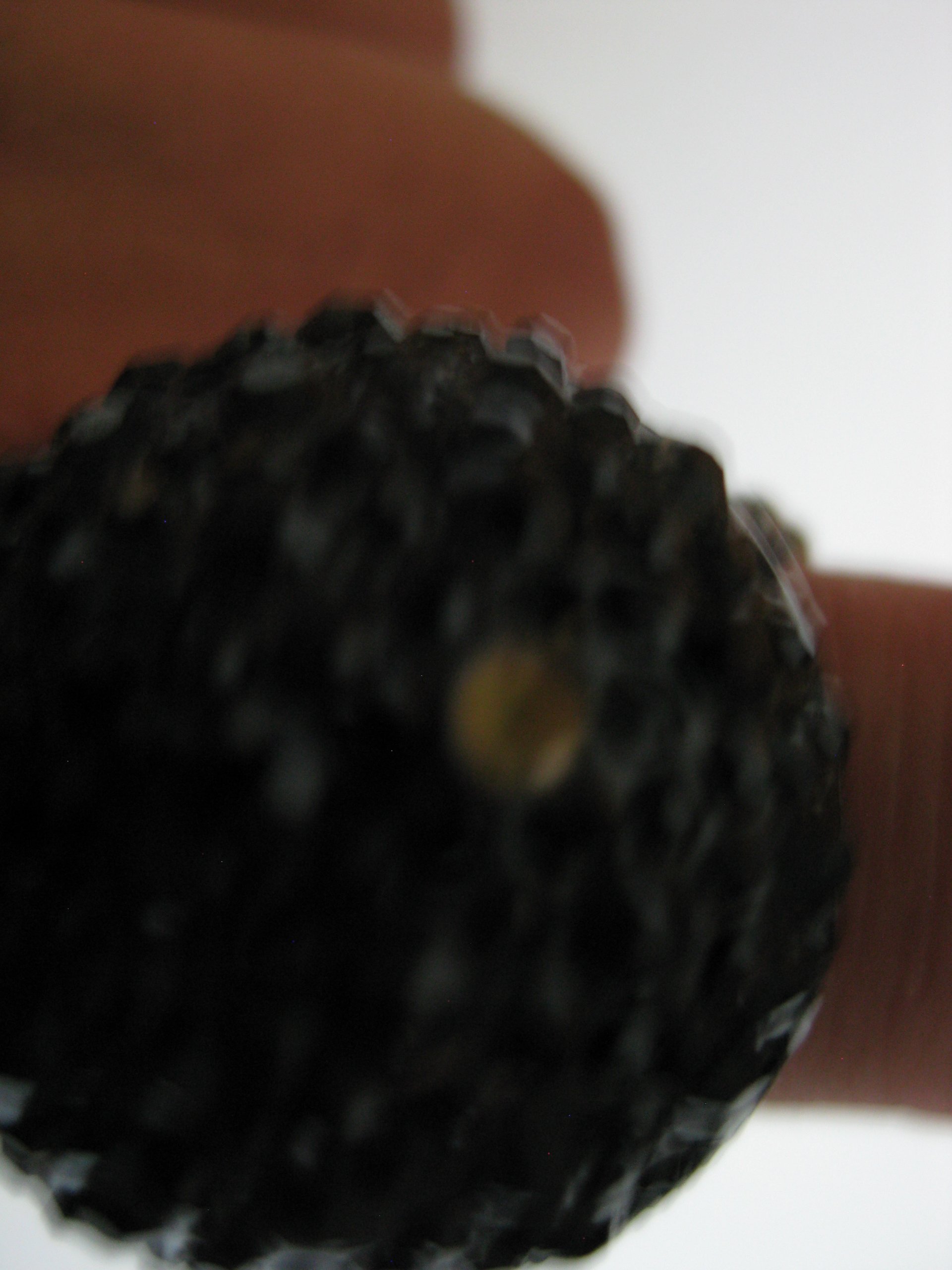 Black Crystal Dome Cocktail Ring Adjustable Size image 5