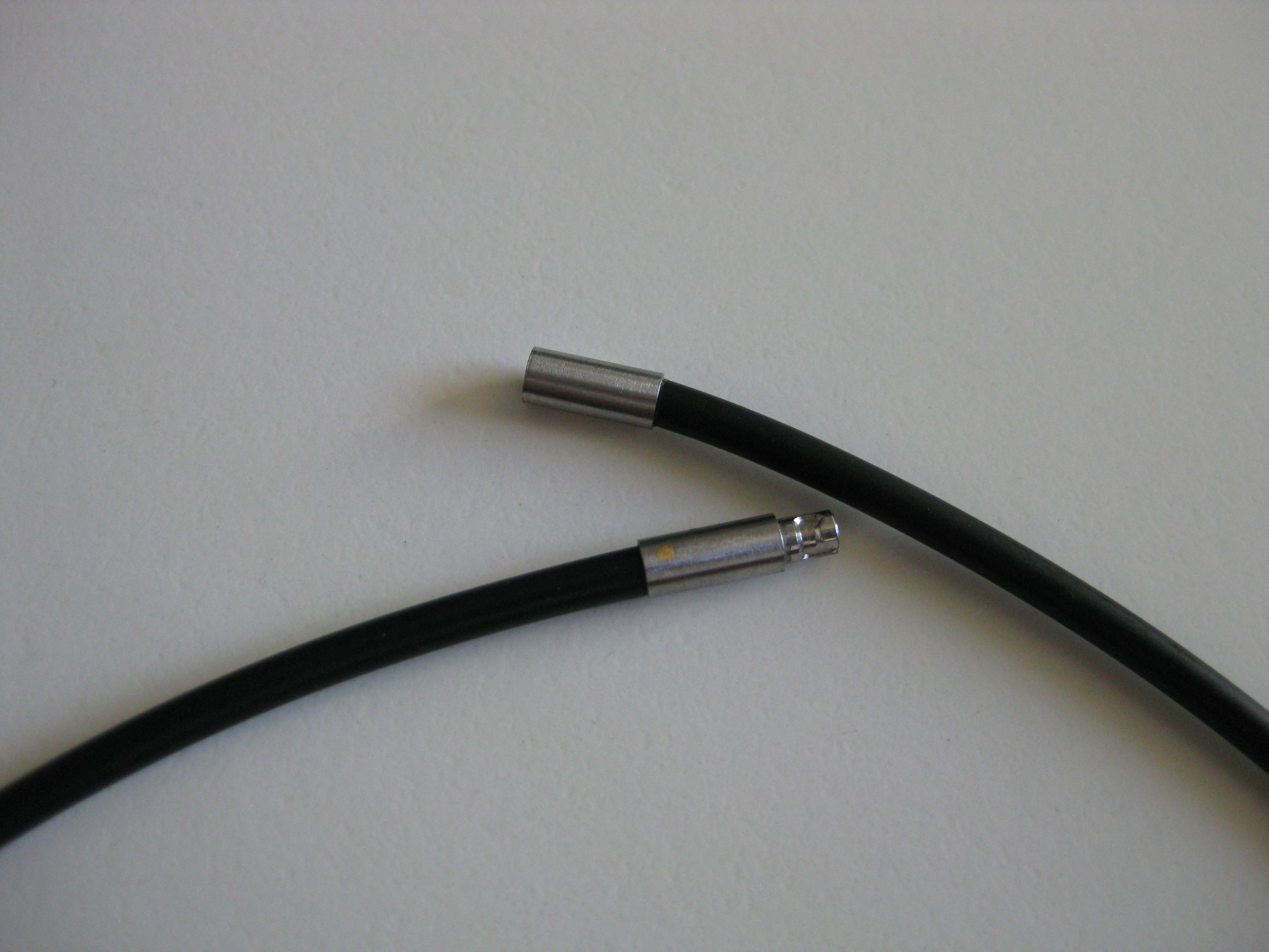 Black & Silver Rubber Cord Necklace with Metal Detail One Size image 8