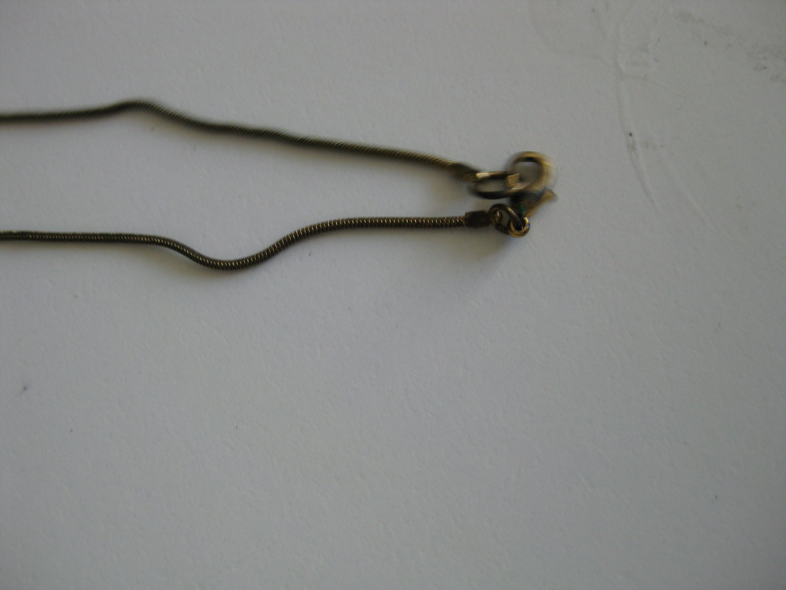 Vintage Silver Necklace with 3 Crystal Detail Unisex Jewel-Ja-3 image 5